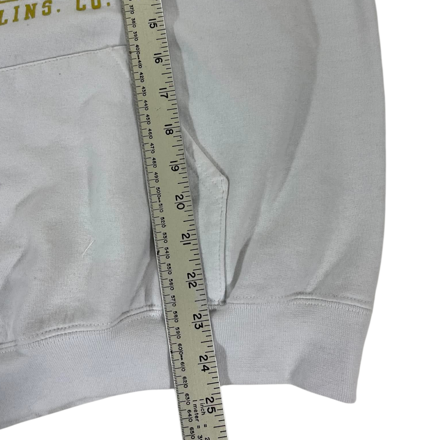 VINTAGE CHAMPION COLORADO STATE UNIVERSITY WHITE HOODIE (M)