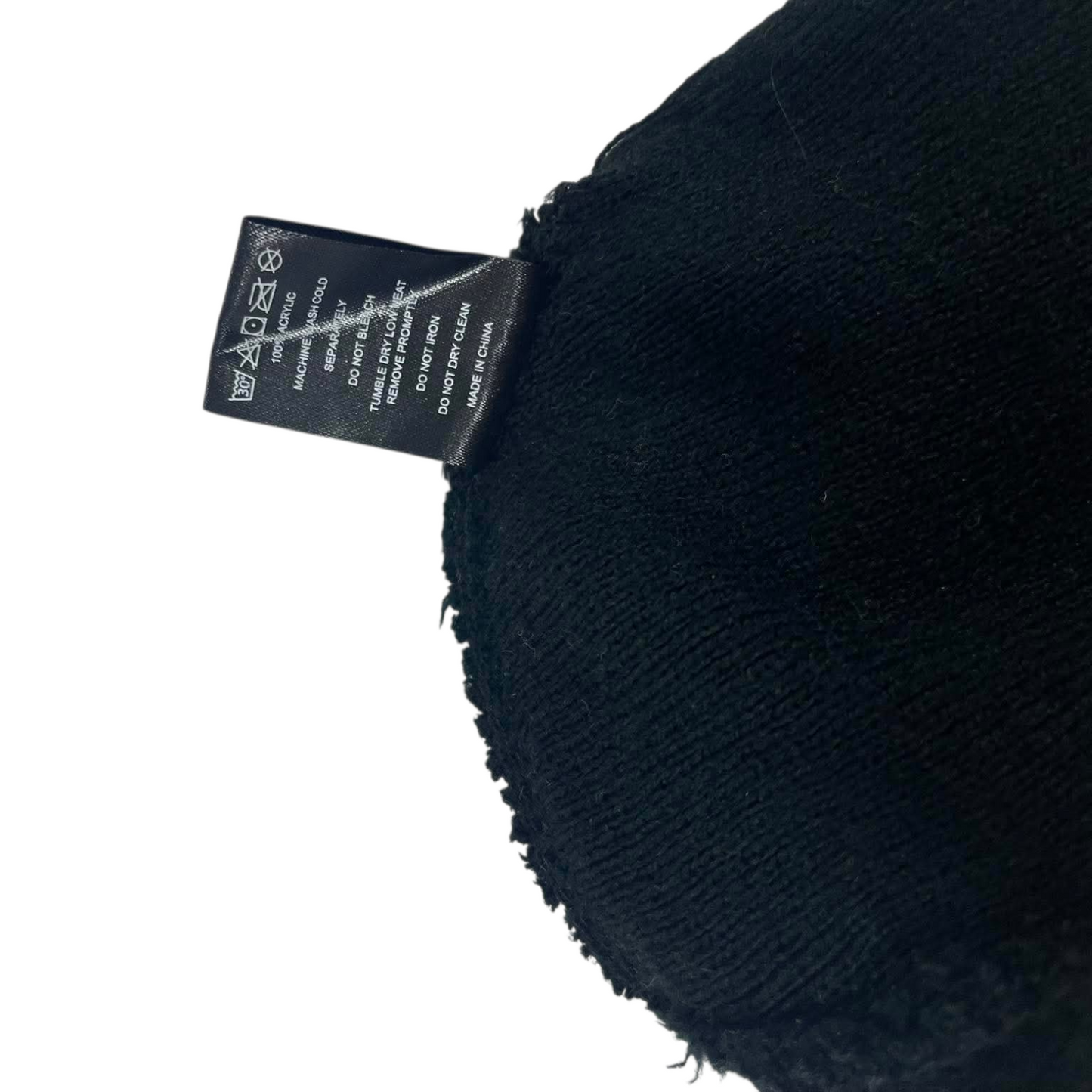 BLACK MONSTER ENERGY BEANIE WITH GREEN LOGO (OSFA)