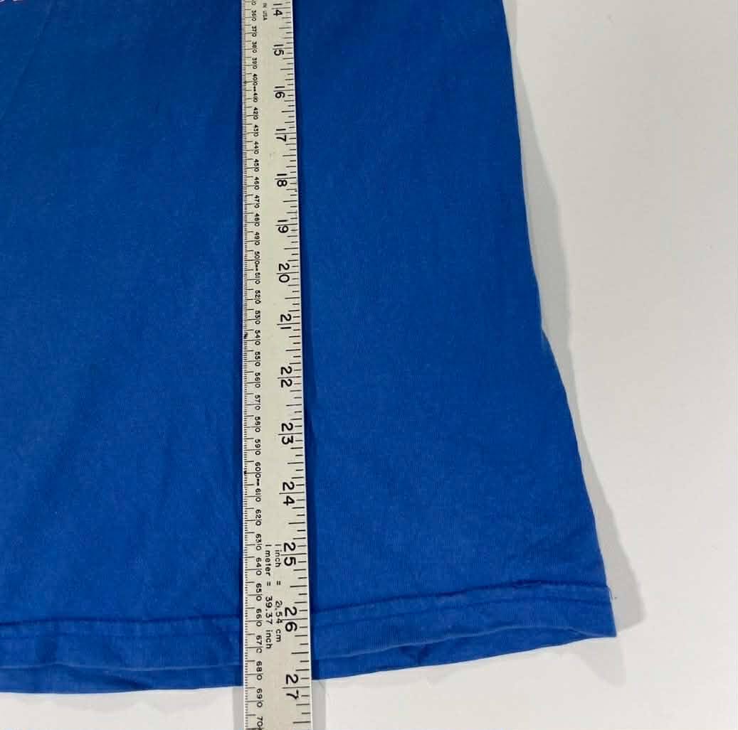 Y2K OBEY BLUE GRAPHIC TEE (M)