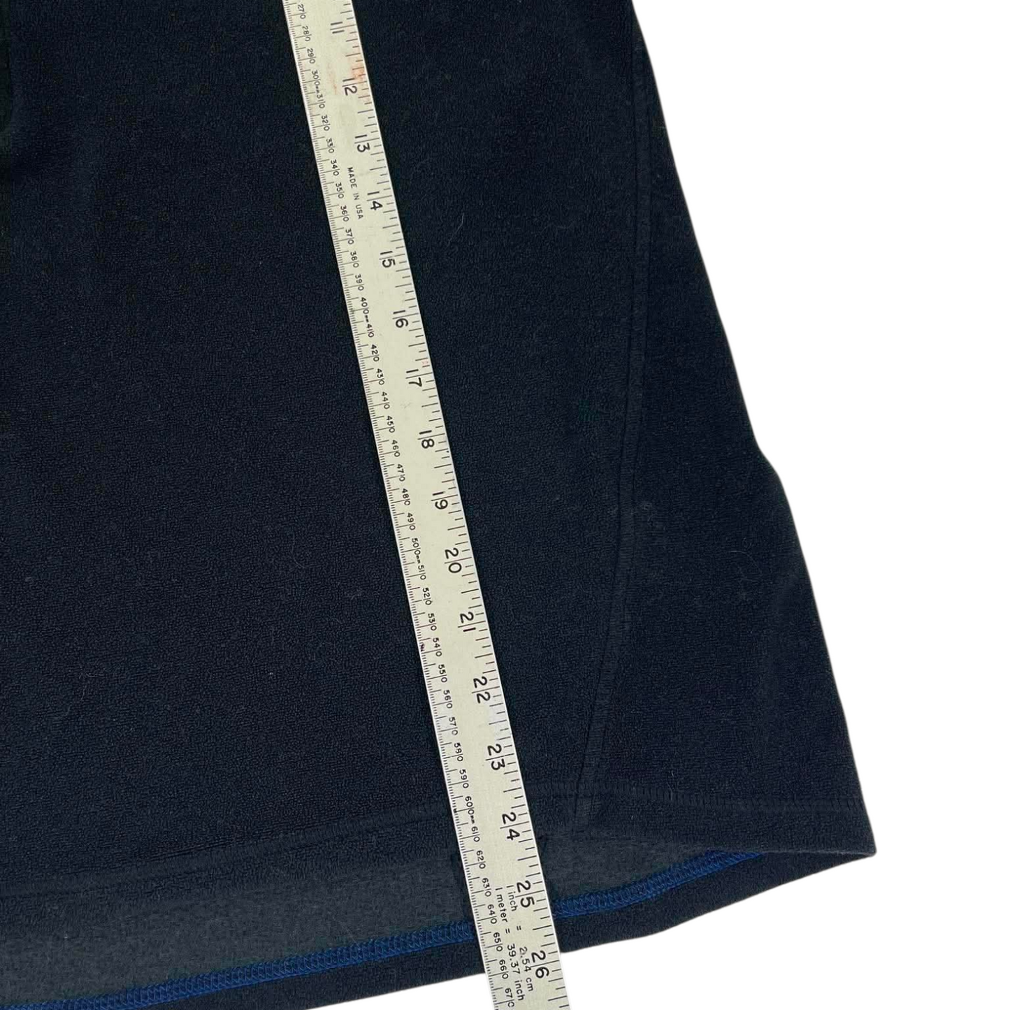 VINTAGE TOMMY HILFIGER NAVY BLUE QUARTER ZIP FLEECE (M)