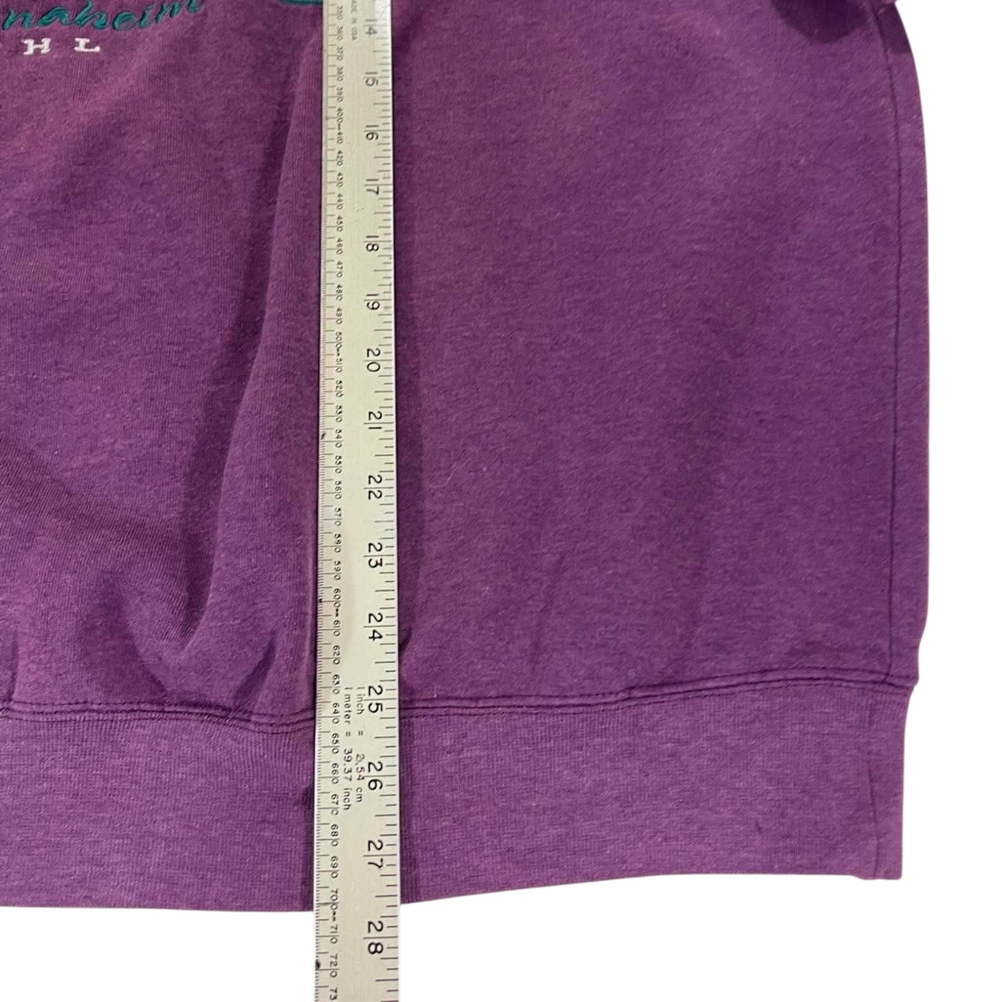 VINTAGE LEE SPORT MIGHTY DUCKS PURPLE CREWNECK SWEATSHIRT (XL)