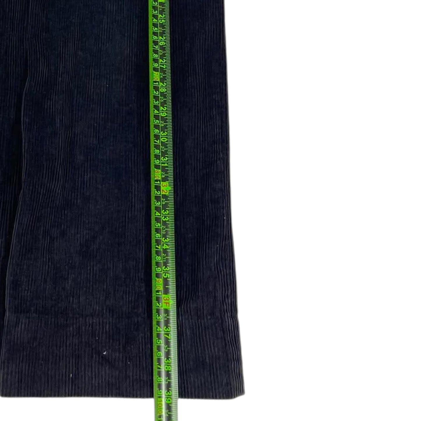 VINTAGE BLACK CORDUROY TROUSERS (30)
