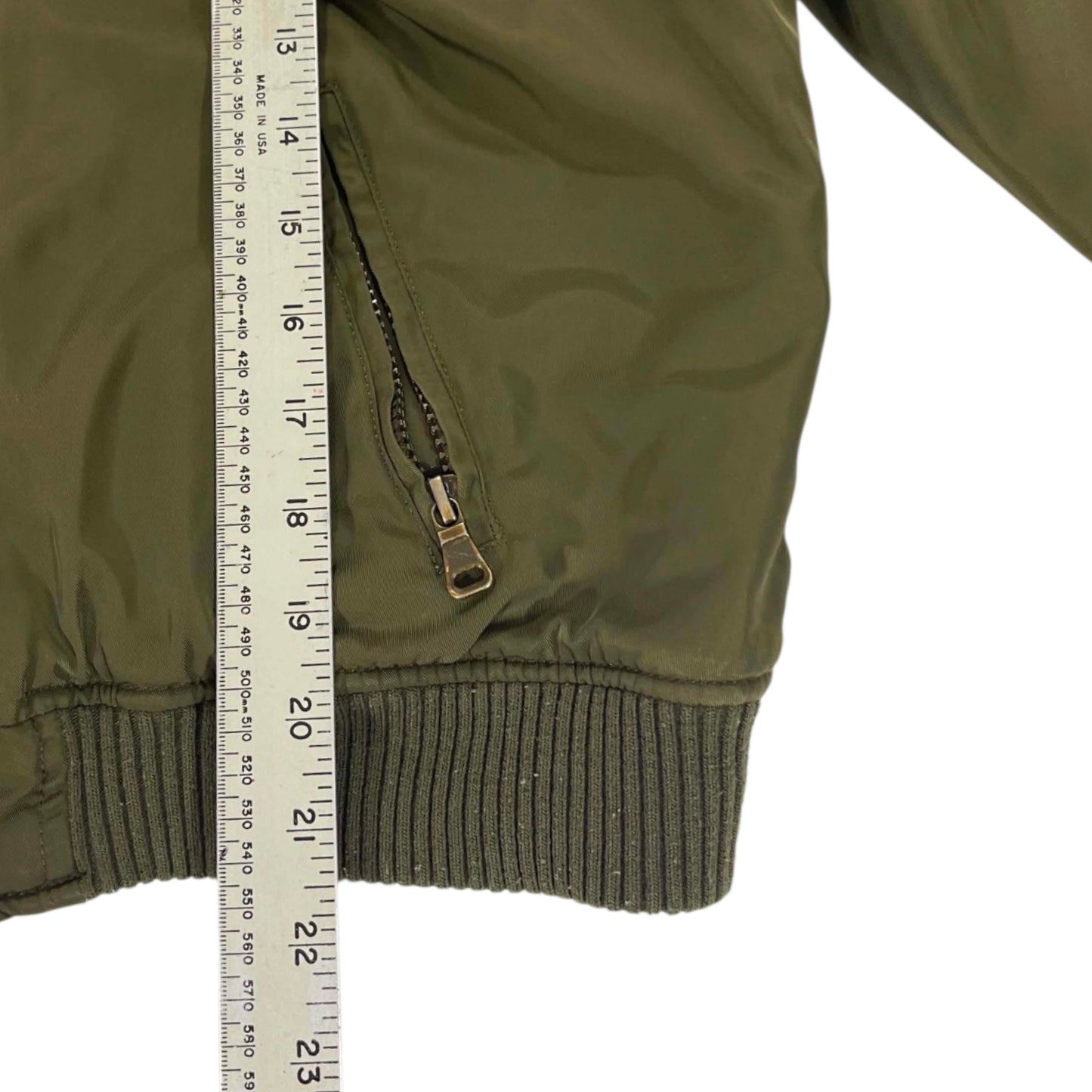 GREEN BOMBER JACKET (S-M)