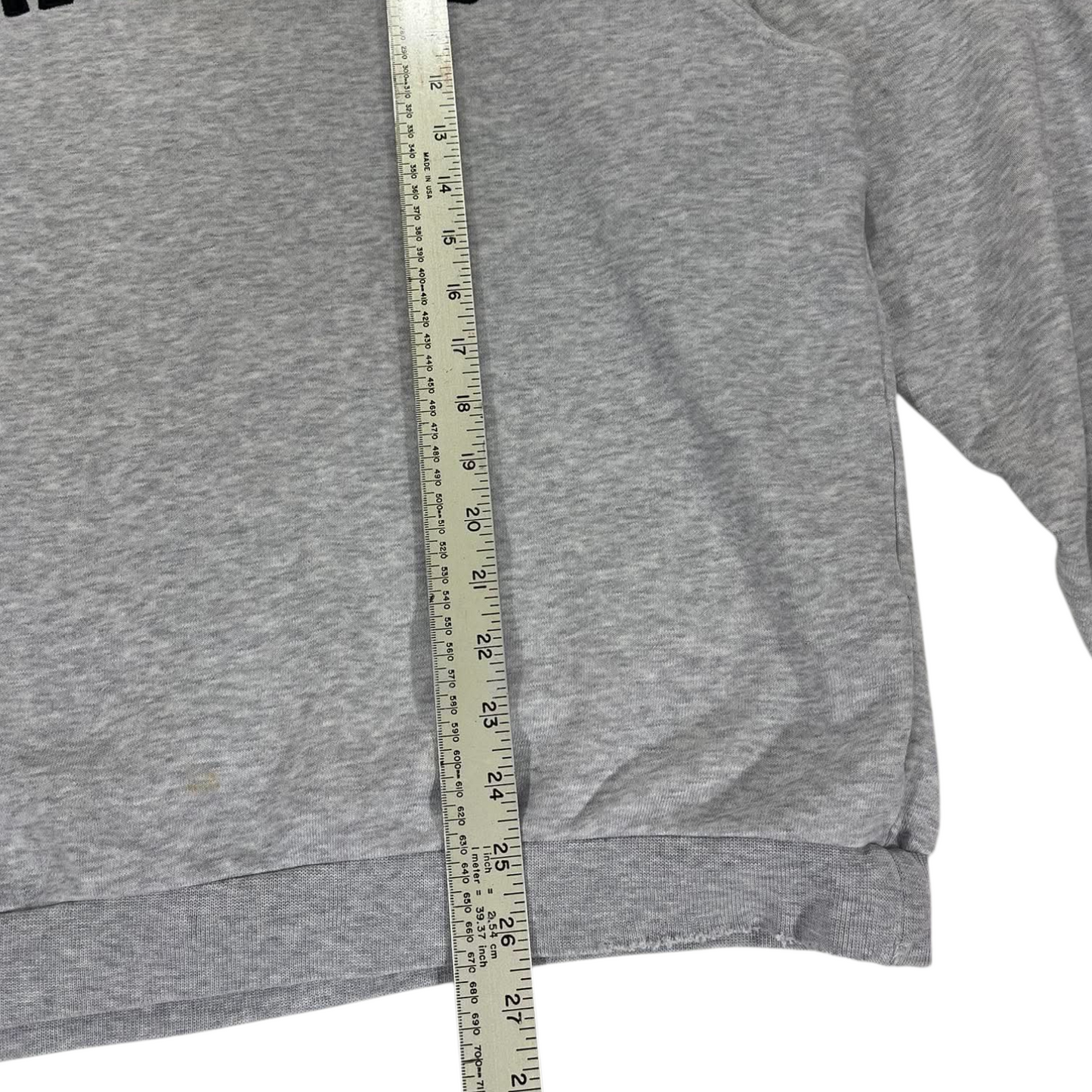VINTAGE NIKE GREY ATHLETIC SPELLOUT CREWNECK SWEATSHIRT (L-XL)