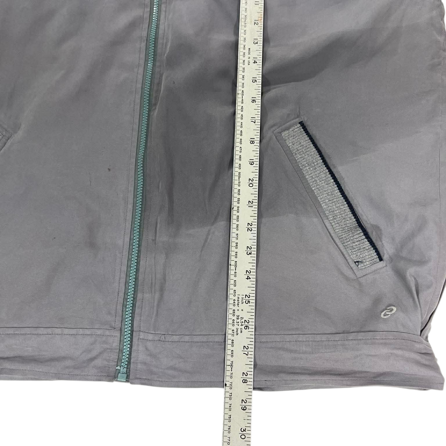 VINTAGE BREAKAWAY GREY WINDBREAKER JACKET (L)