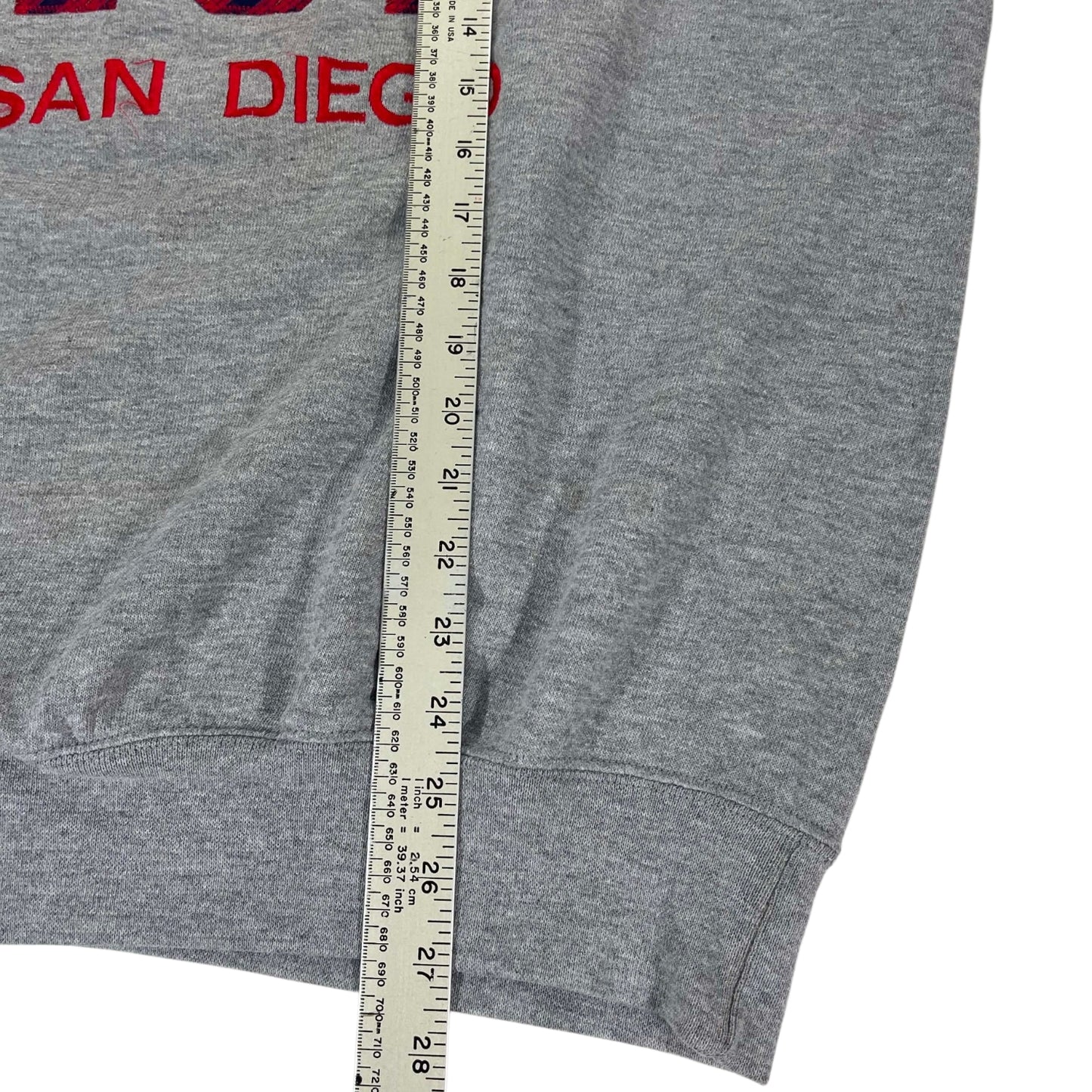 90S GRAY SAN DIEGO MARINE MOM SWEATSHIRT (L)