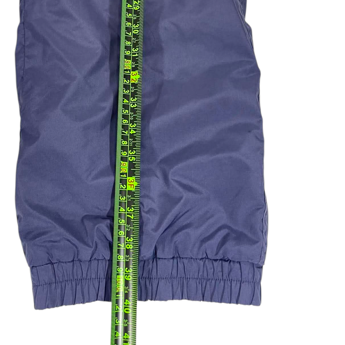 Y2K NAVY BLUE BAGGY TRACK PANTS (S)