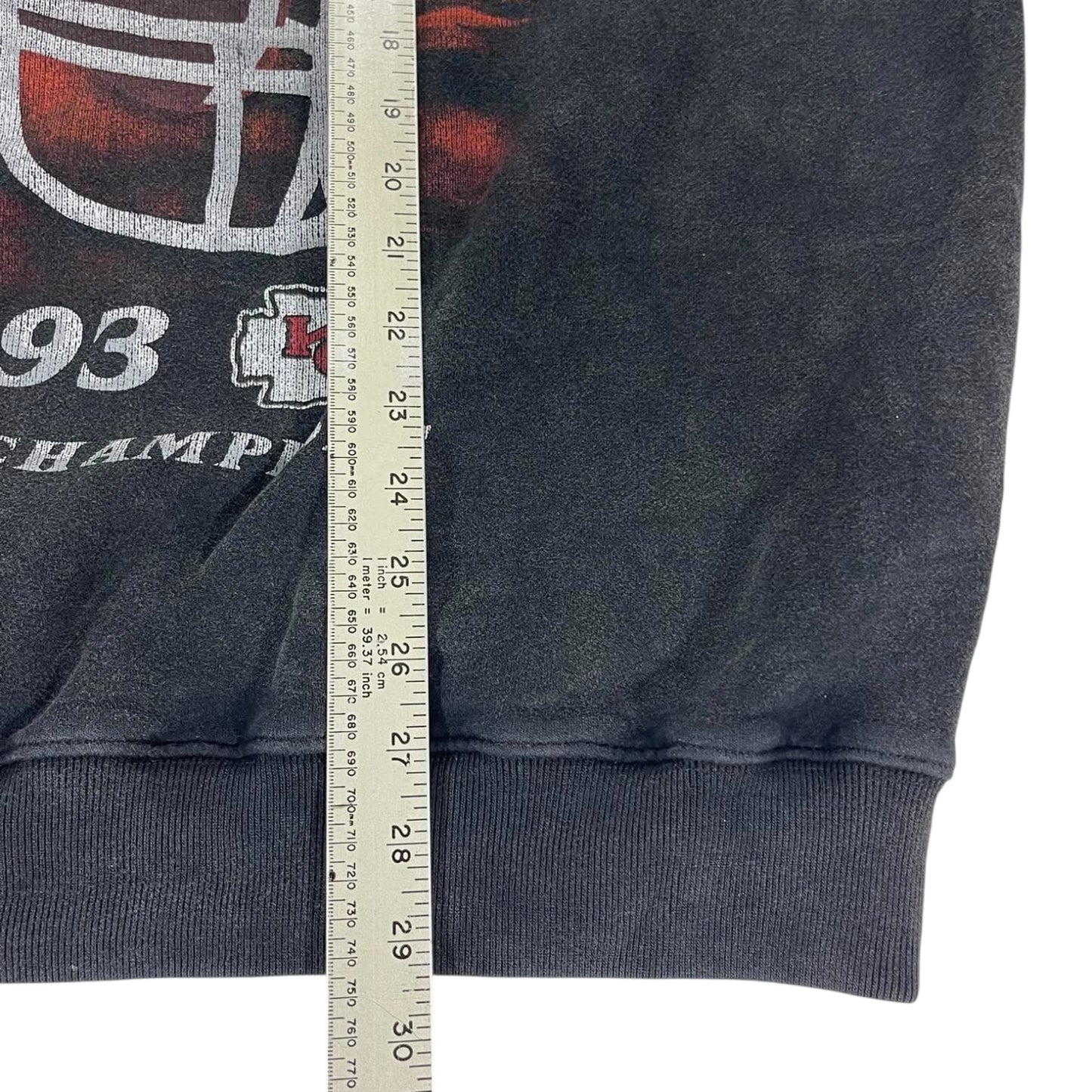 VINTAGE ABERCROMBIE & FITCH KANSAS CITY CHIEFS BLACK CREWNECK (XL)