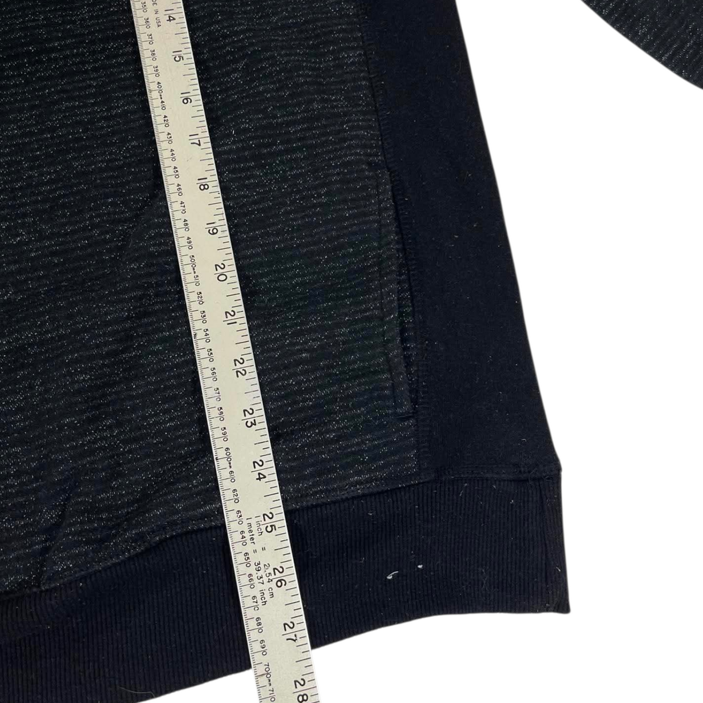 BRUNSWICK BLACK V NECK SWEATER (S)