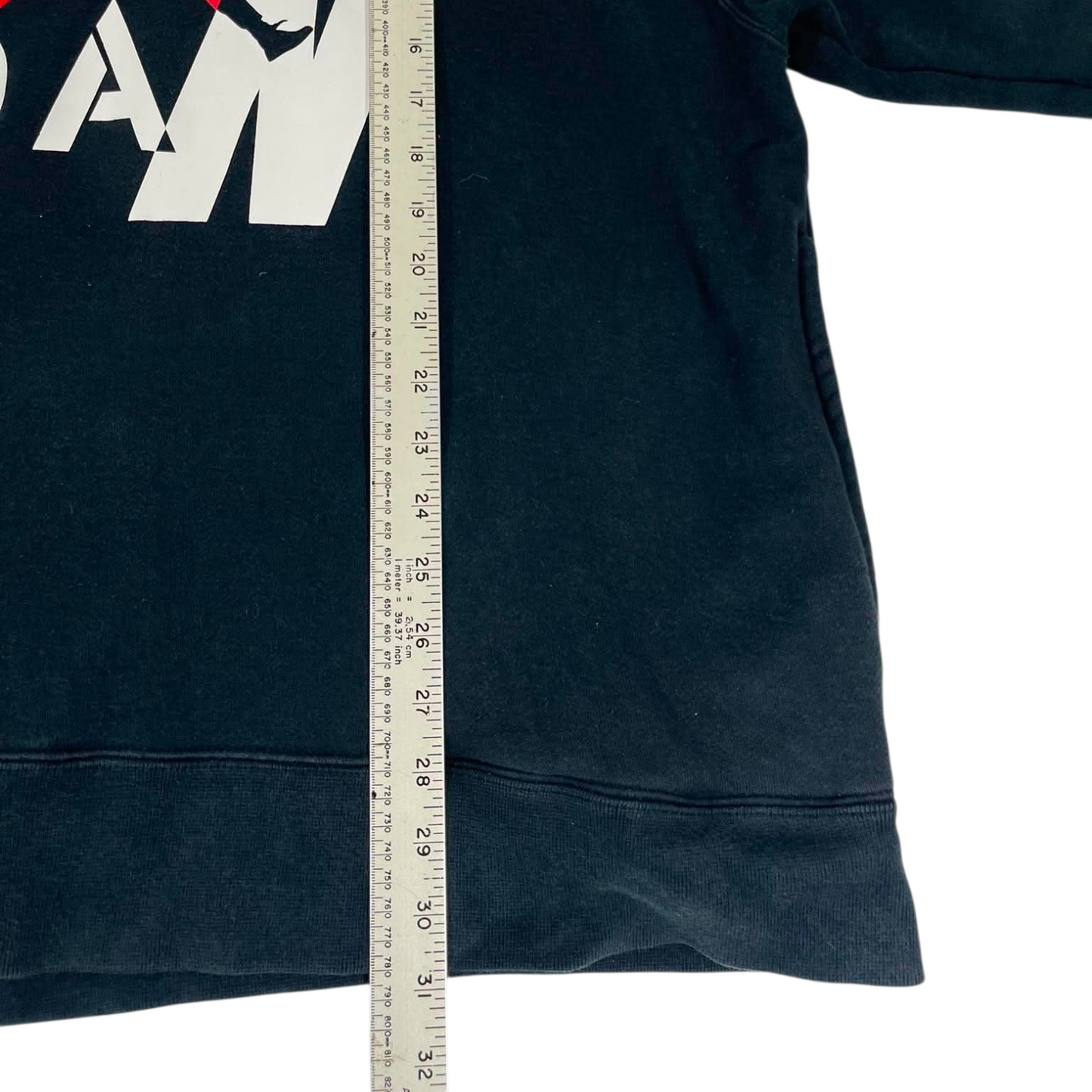 VINTAGE JORDAN BLACK AND RED HOODIE (XL)