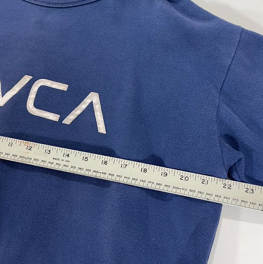 RVCA BLUE CREWNECK SWEATSHIRT (S-M)
