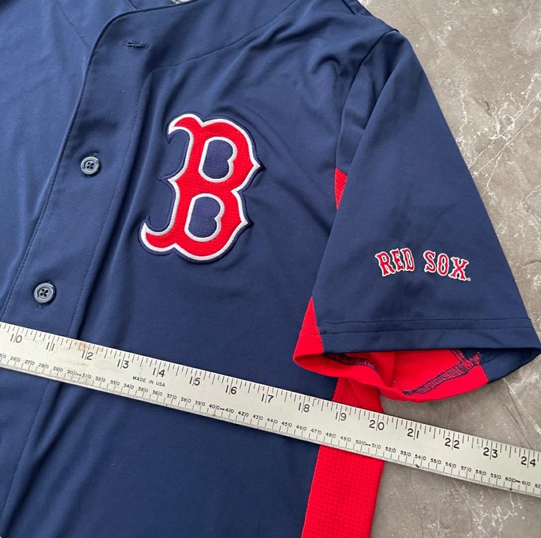 NAVY BOSTON RED SOX BASEBALL JERSEY (L-XL)