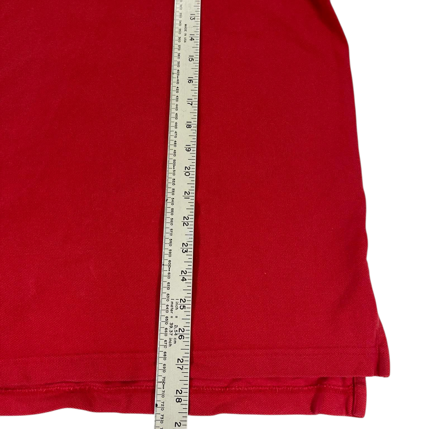 VINTAGE TOMMY HILFIGER RED POLO SHIRT (M)
