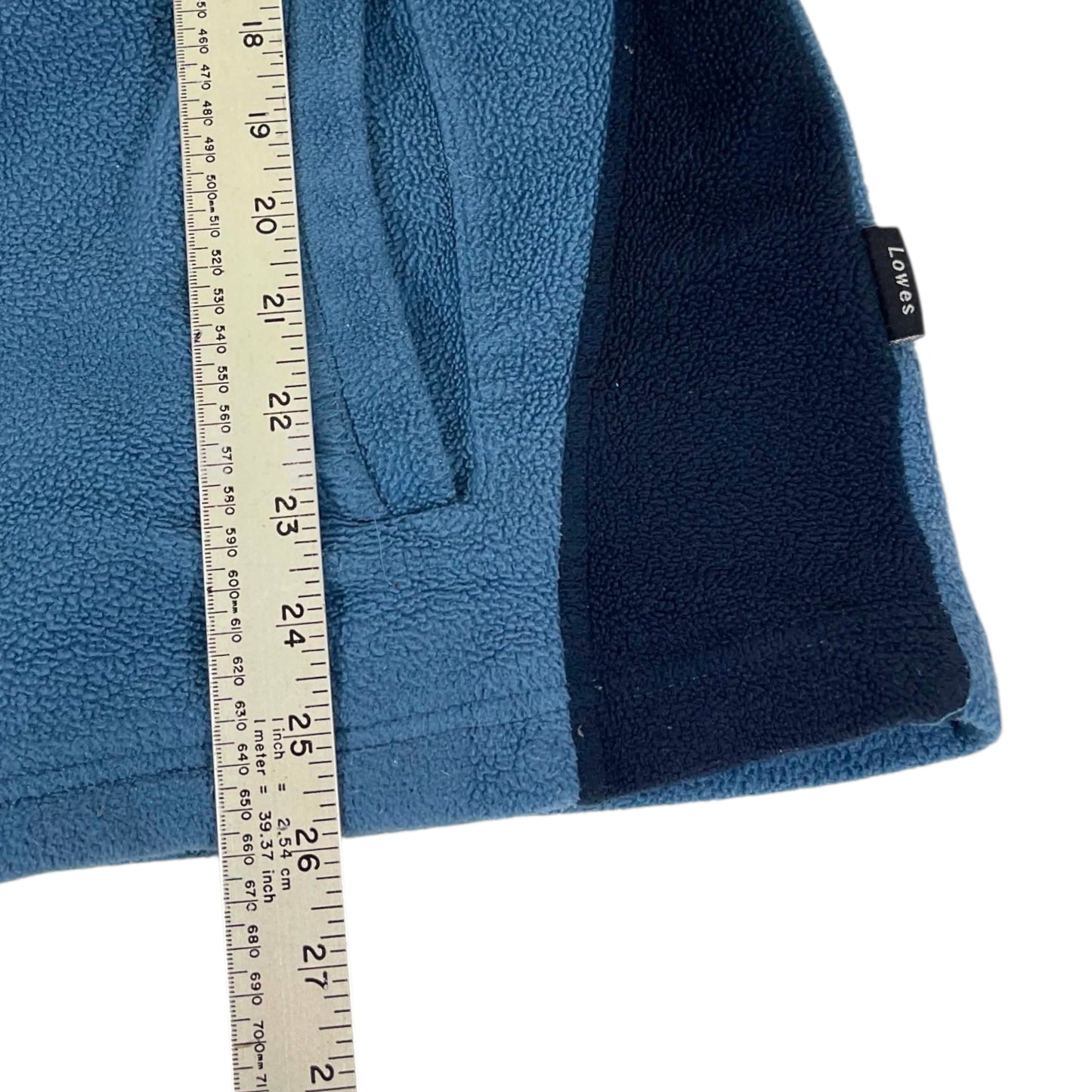 LOWES NAVY BLUE QUARTER ZIP FLEECE (M)