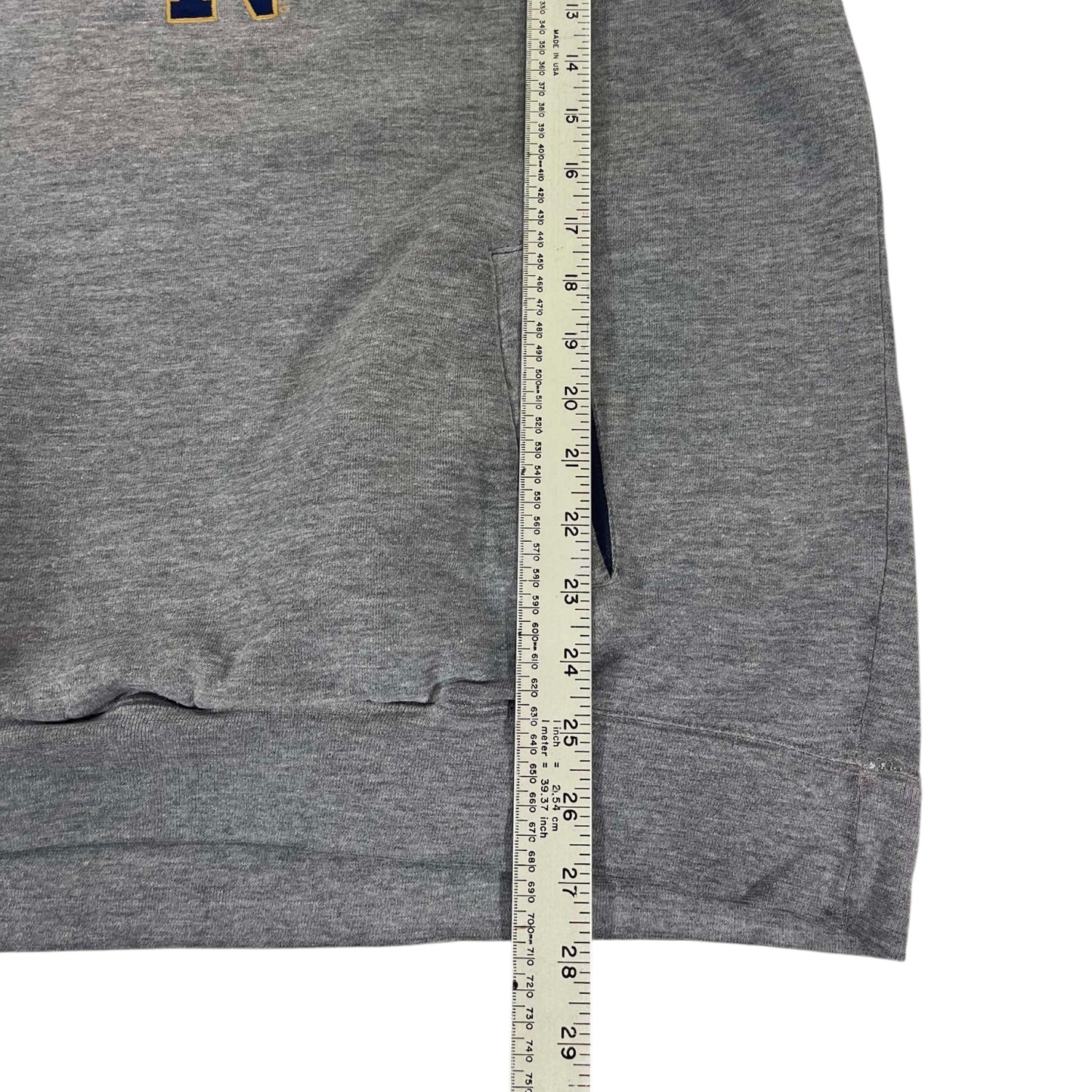 VINTAGE EMBROIDERED NOTRE DAME HOODIE (L)
