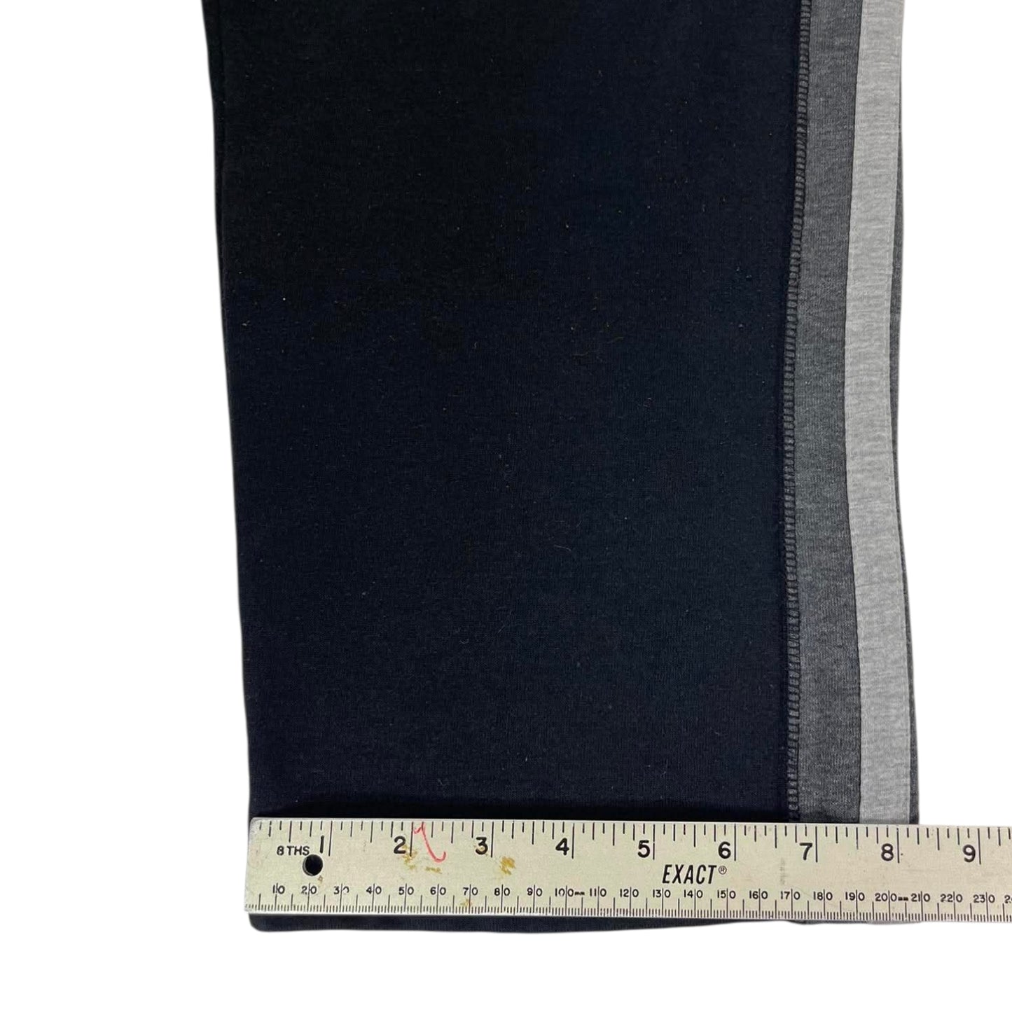 CHISEL BLACK BAGGY WIDE LEG SWEATPANTS (L)