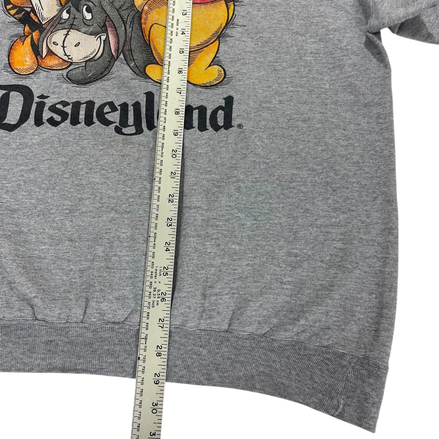 VINTAGE POOH AND FRIENDS GREY CREWNECK (L)