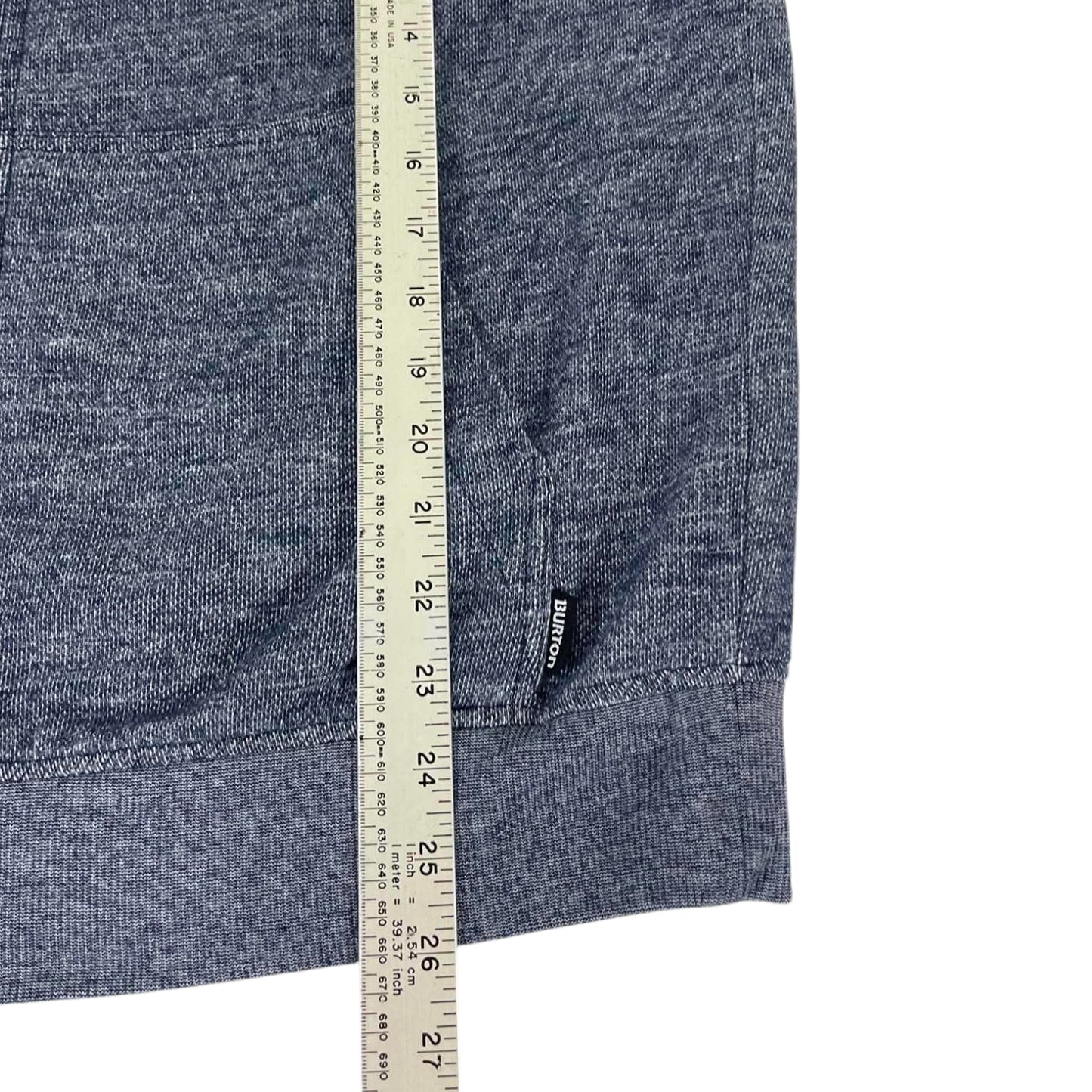 BURTON BIG LOGO ZIP UP HOODIE (M)