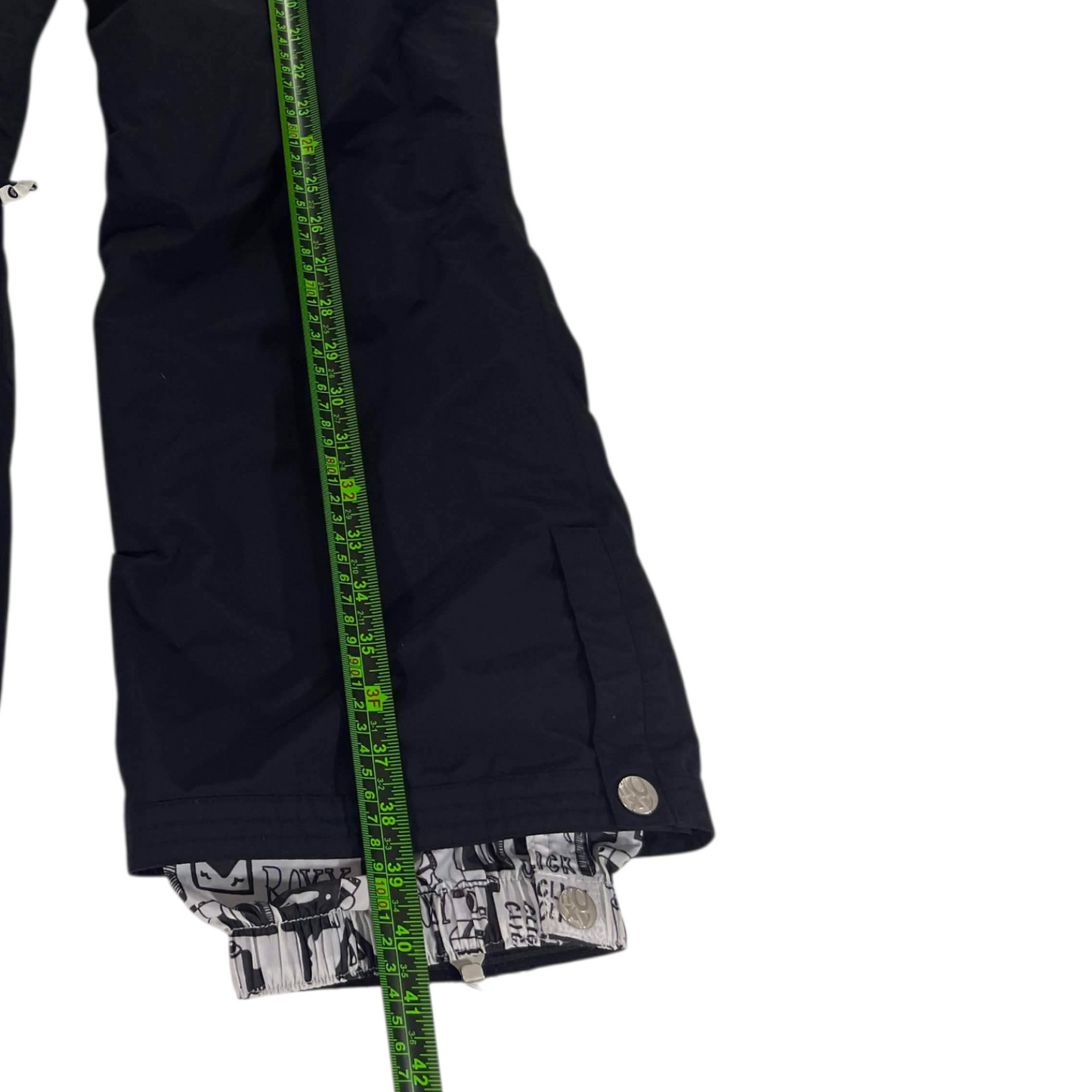 Y2K ROXY BLACK SNOW PANTS (M)