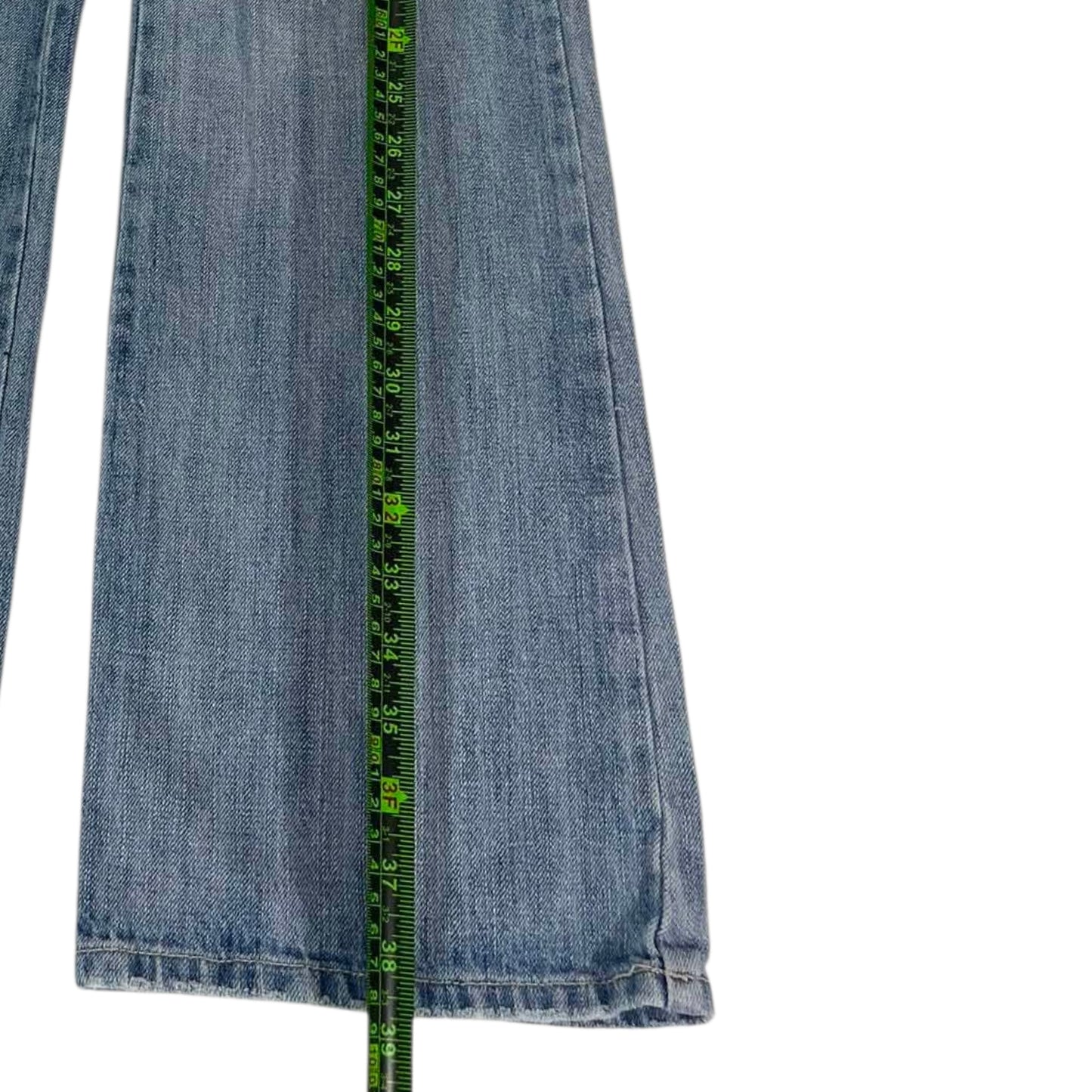 Y2K EMBROIDERED CHD LOW RISE BOOTCUT JEANS (34)