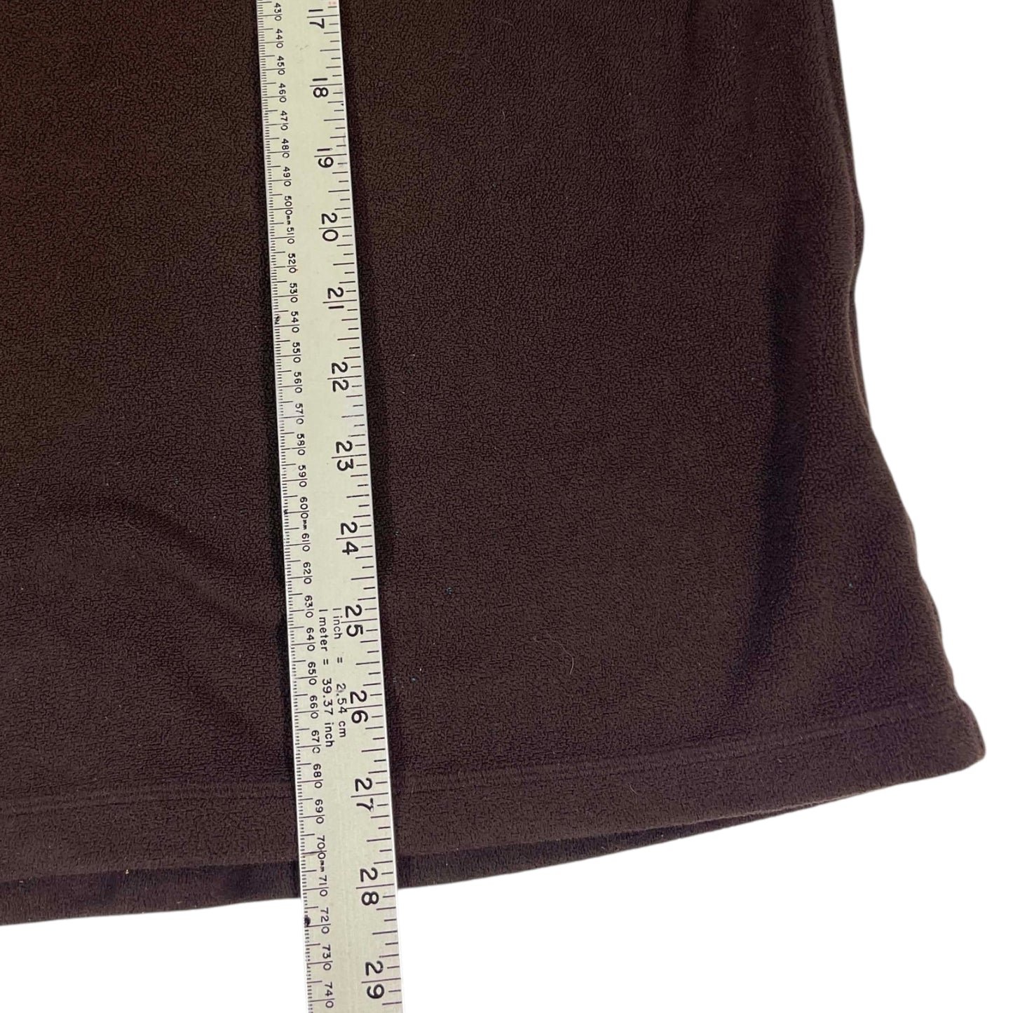 KATHMANDU BROWN POLYESTER FLEECE QUARTER ZIP (L)