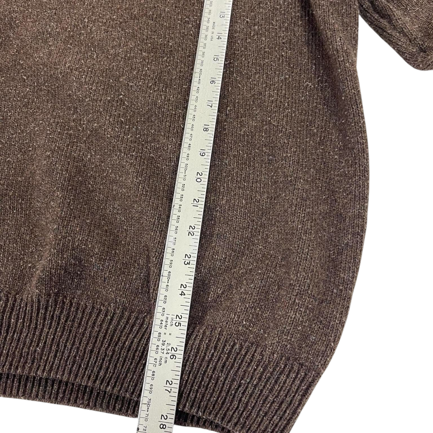 SWANNDRI BROWN QUARTER ZIP (BEST FIT LARGE)