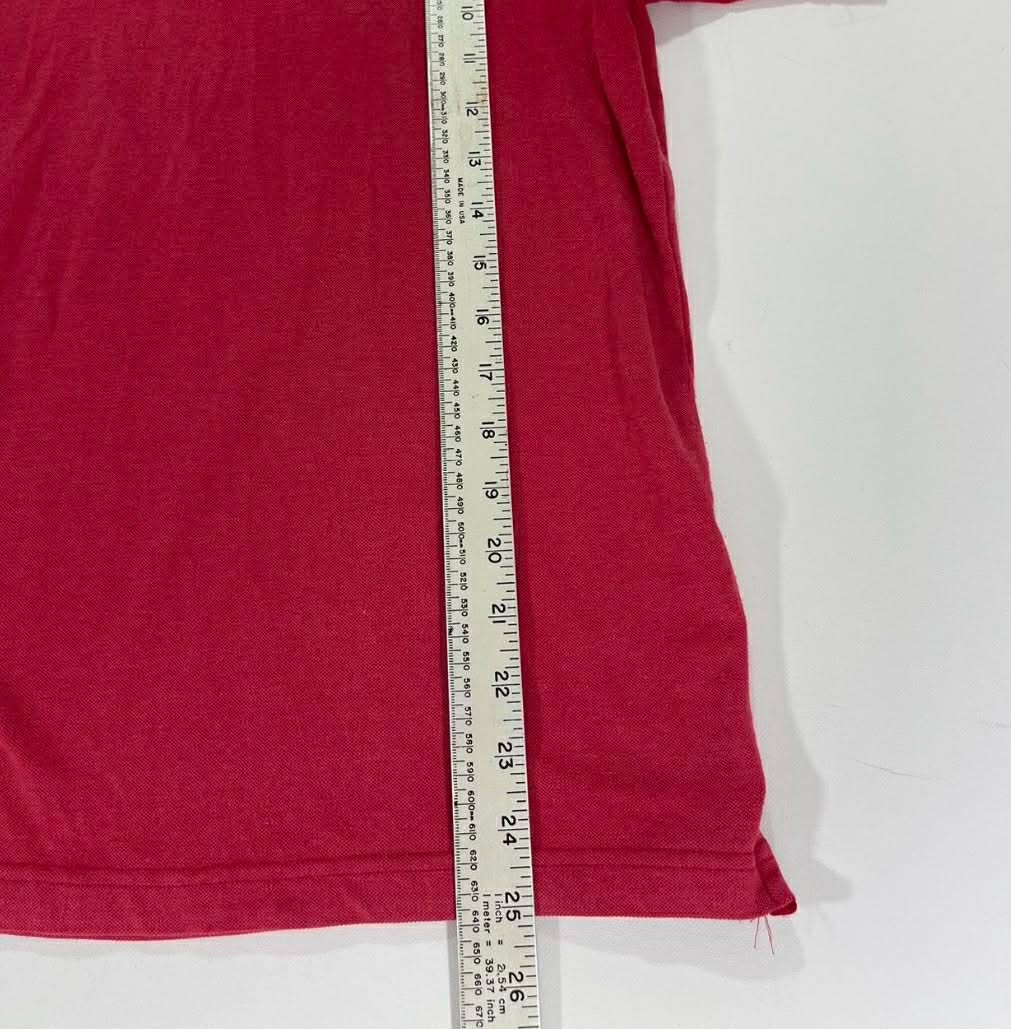 TOMMY HILFIGER RED POLO SHIRT (M)