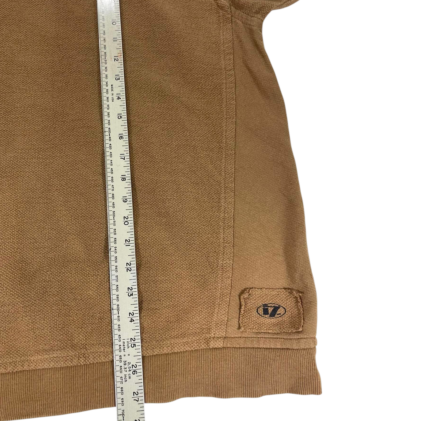 VINTAGE LINE 7 BROWN CANVAS WORKWEAR SWEATSHIRT (M-L)