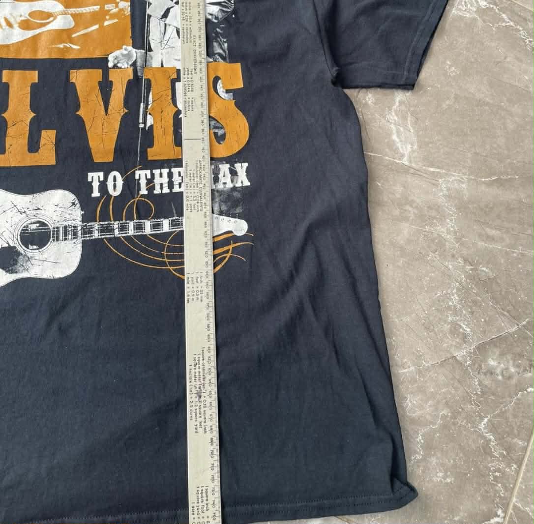 VINTAGE ELVIS PRESLEY BLACK COTTON T-SHIRT (XL)