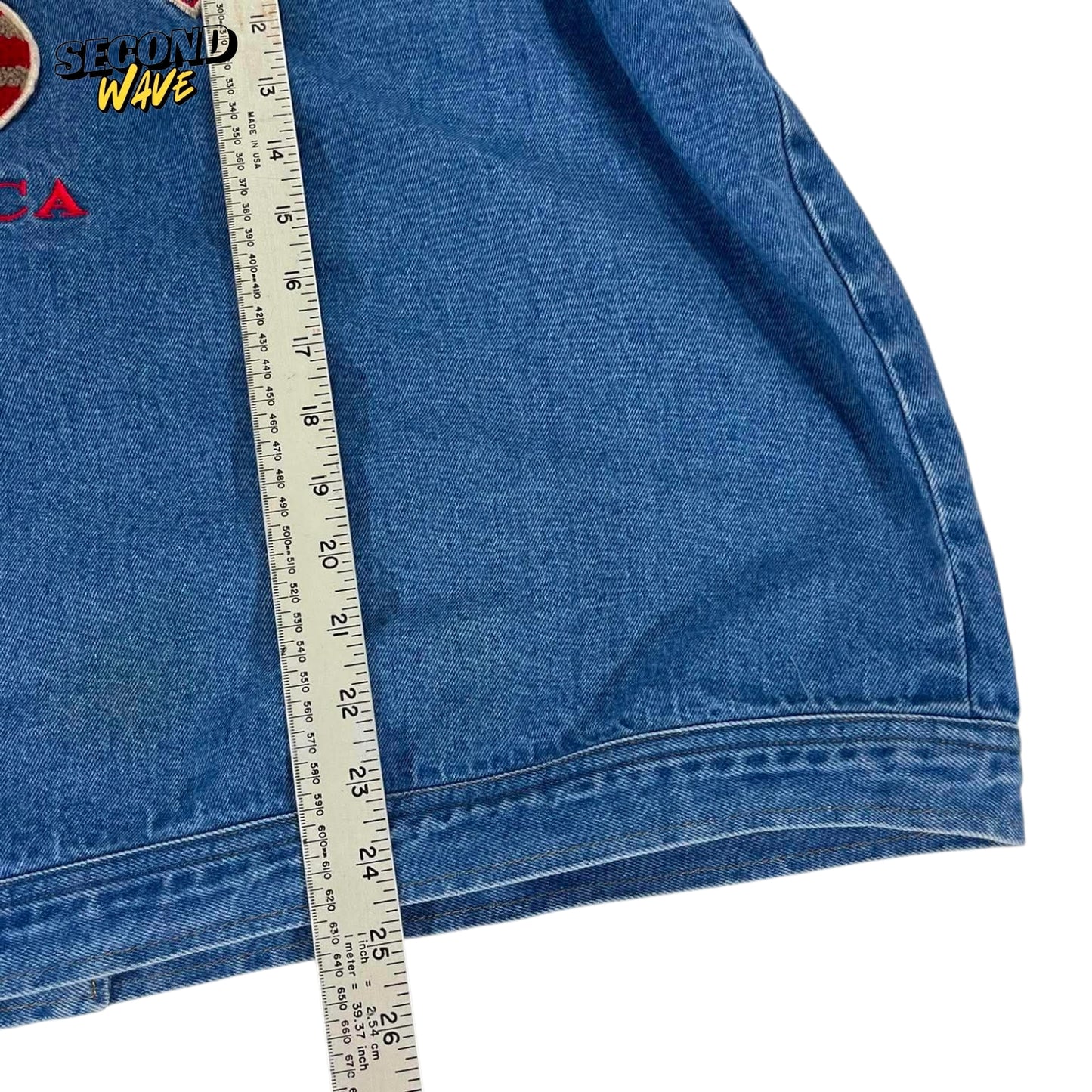 VINTAGE DISNEY MICKEY MOUSE BLUE DENIM JACKET (3XL)