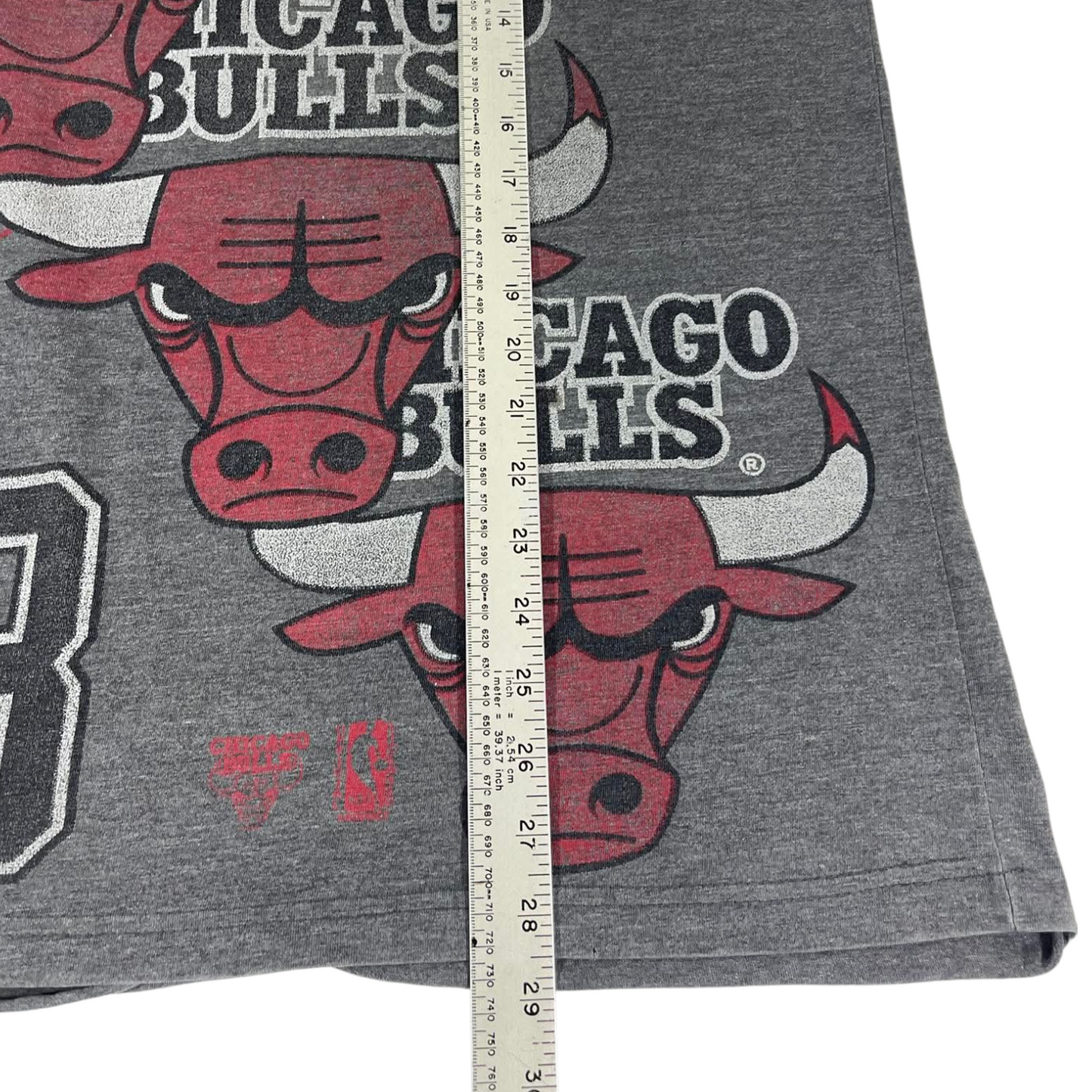 VINTAGE CHICAGO BULLS GREY MICHAEL JORDAN T-SHIRT (M)