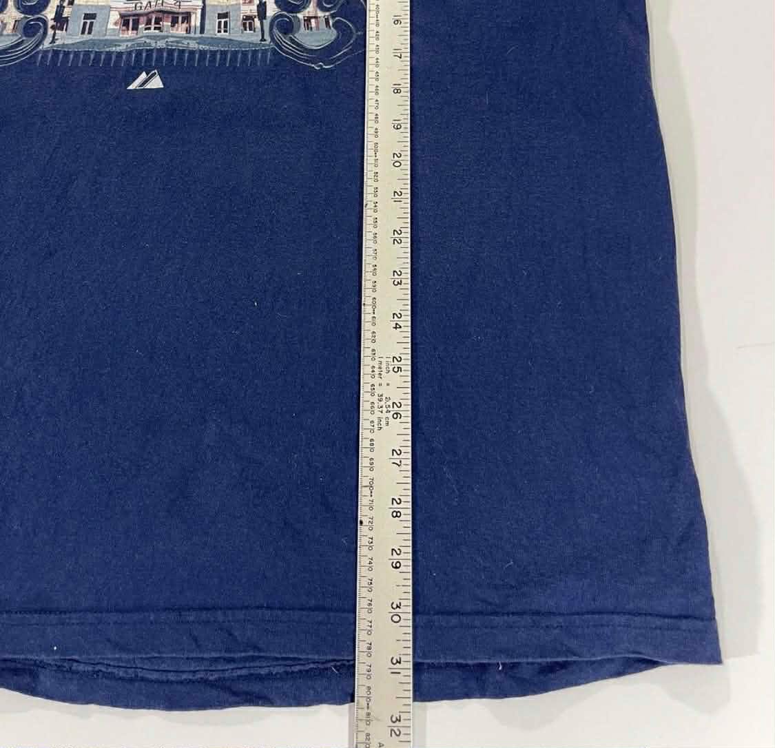 VINTAGE MAJESTIC ATHLETIC MEW YORK YANKEES BLUE T-SHIRT (XXL)