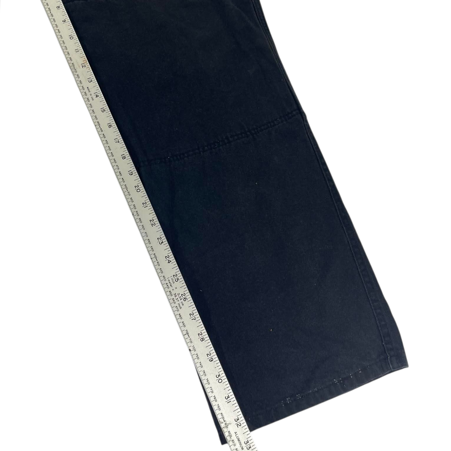 VINTAGE DRAGGIN BAGGY BLACK DENIM JEANS WITH A RELAXED FIT (40)