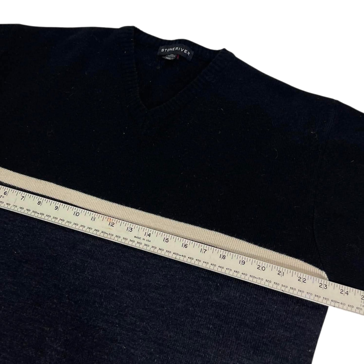 STONERIVER BLACK & TAN STRIPED LONG SLEEVE SHIRT (L)