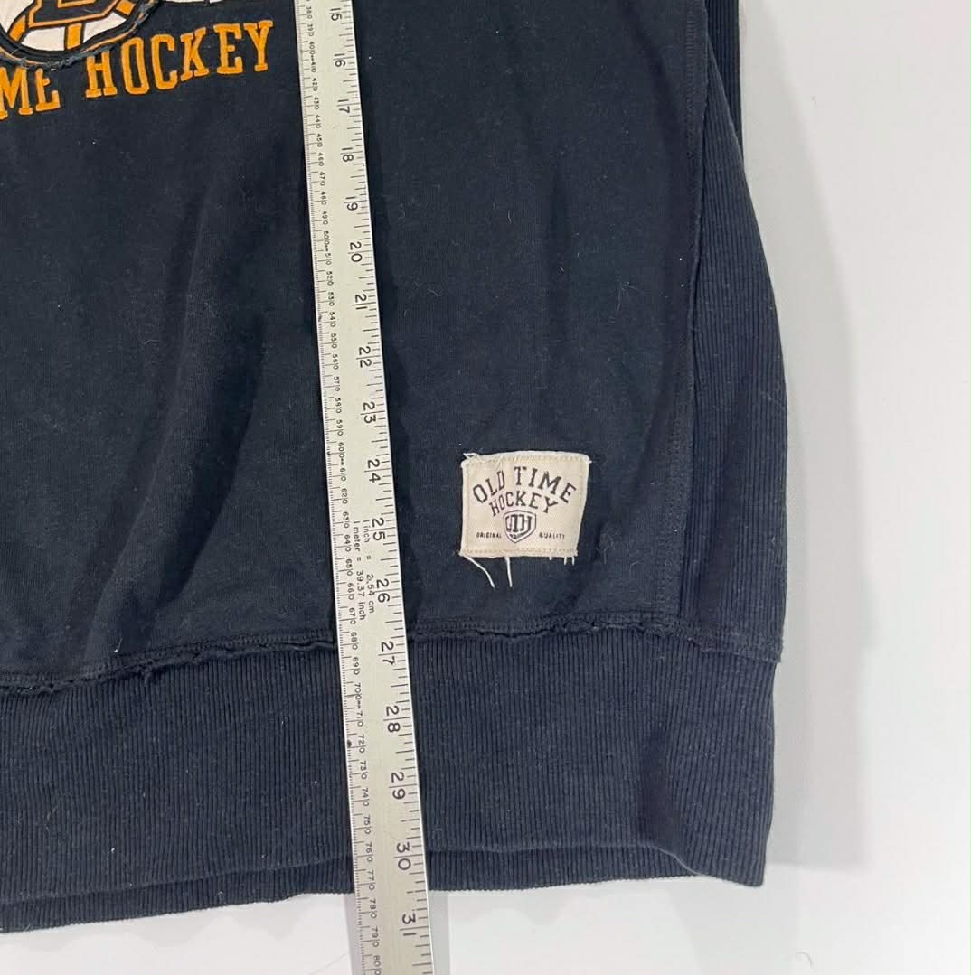 VINTAGE OLD TIME HOCKEY BOSTON BRUINS NAVY CREWNECK SWEATSHIRT (XXL)