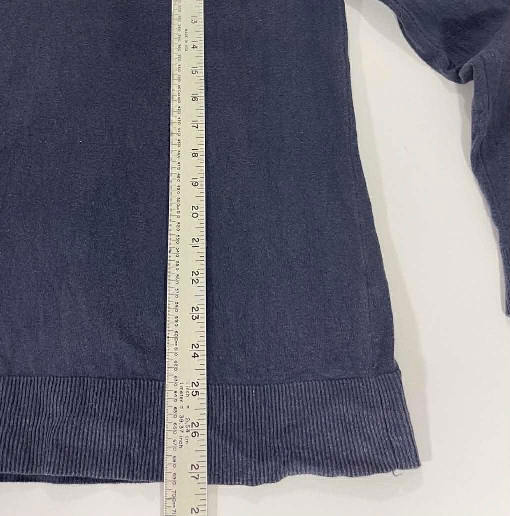 VINTAGE TOMMY HILFIGER NAVY BLUE STRIPED SWEATER (M-L)