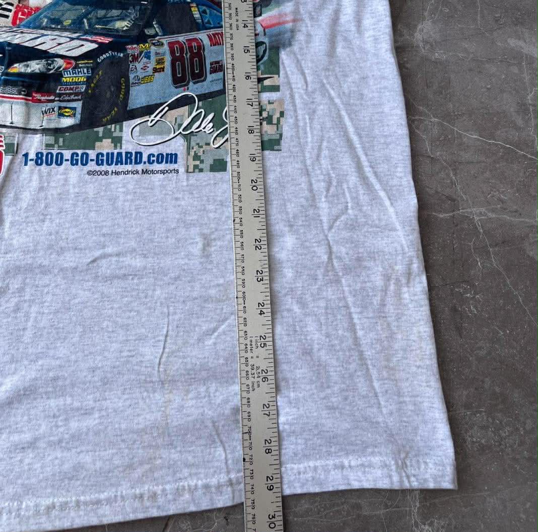 VINTAGE DALE EARNHARDT JR. GREY RACING TEE (L)