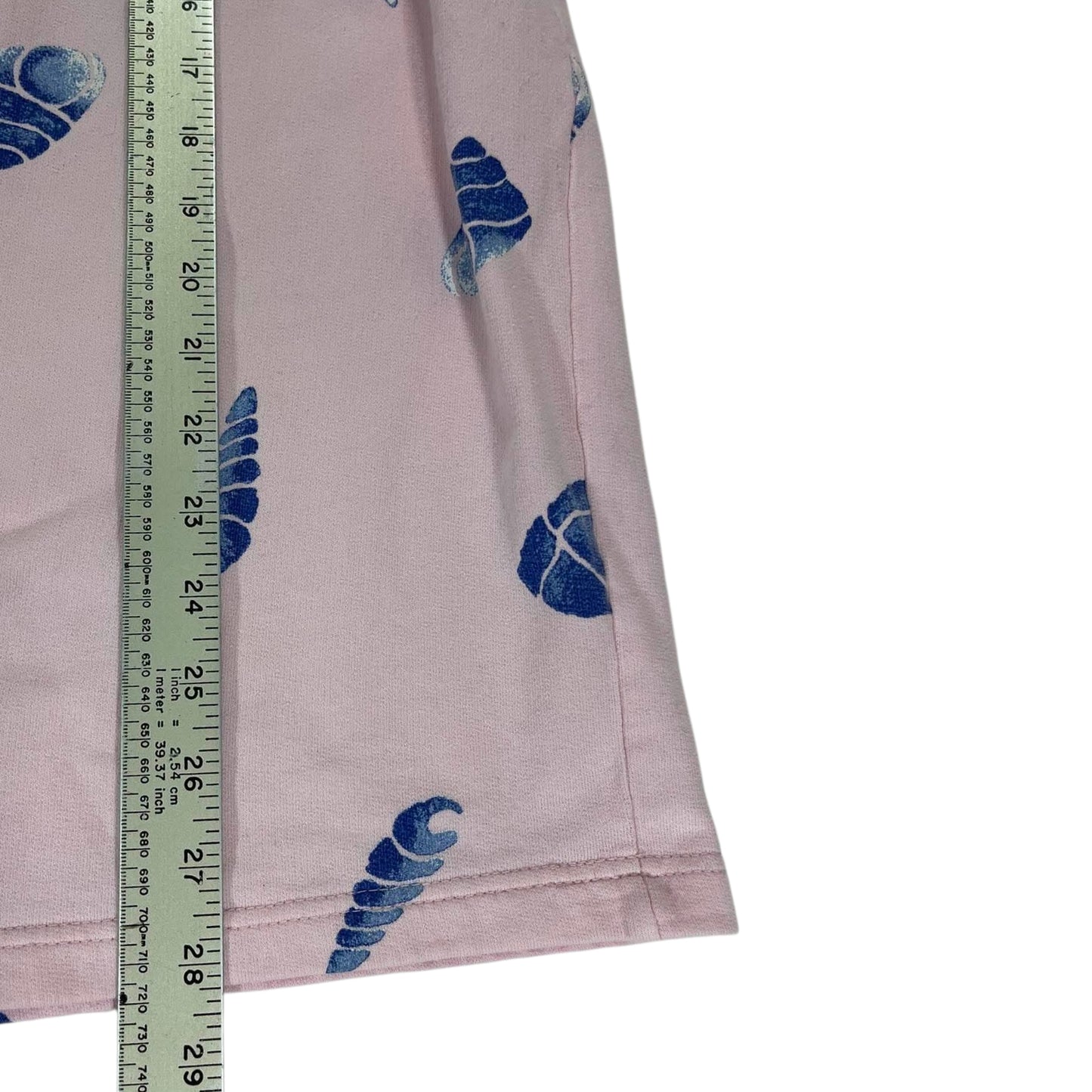 100% COTTON FRESH PRODUCE PINK SEASHELL ZIP UP (XL)