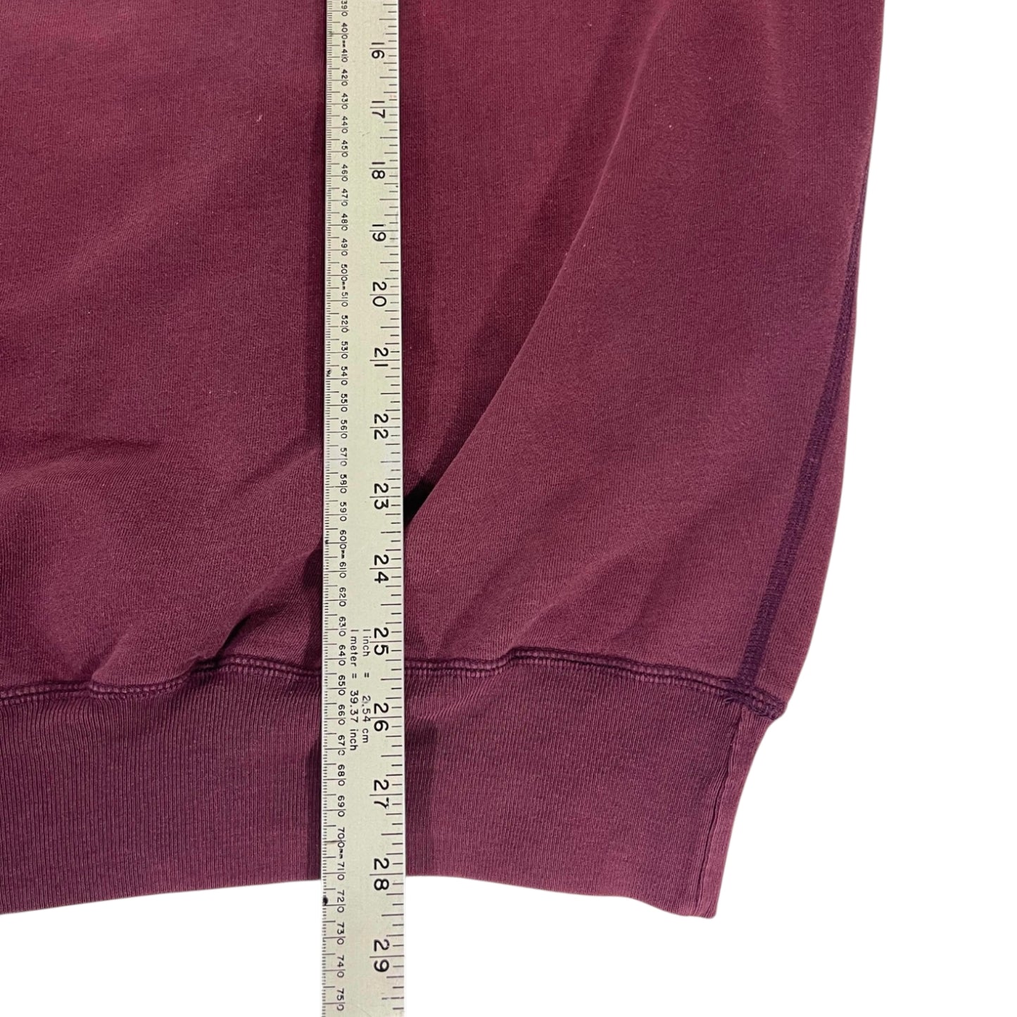 TRASHED POLO RALPH LAUREN BURGUNDY CREWNECK (L)