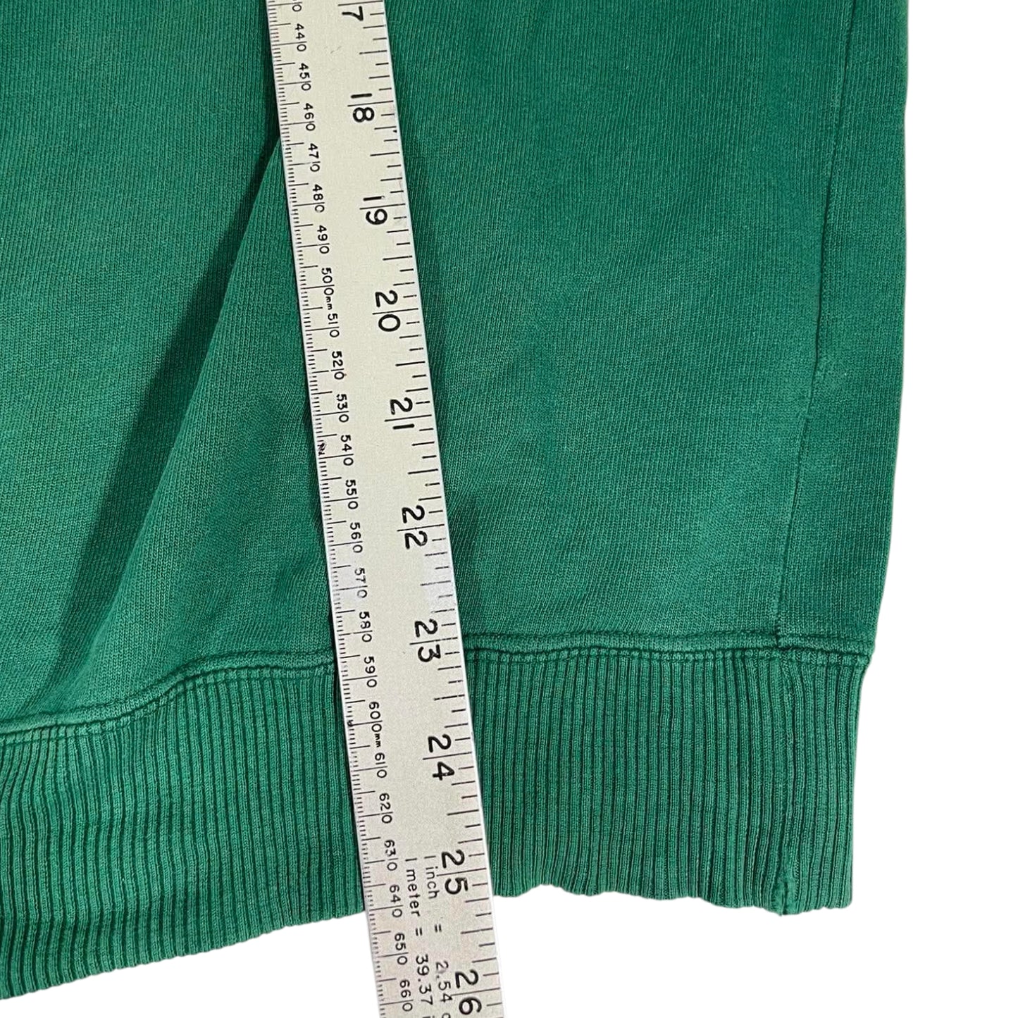 VINTAGE LACOSTE GREEN EMBROIDERED SPELLOUT SWEATSHIRT (L)