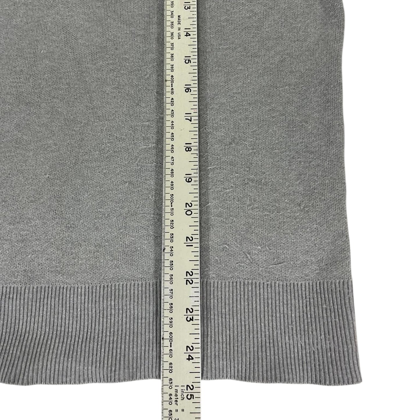 GREY QUARTER ZIP SWEATSHIRT (M)