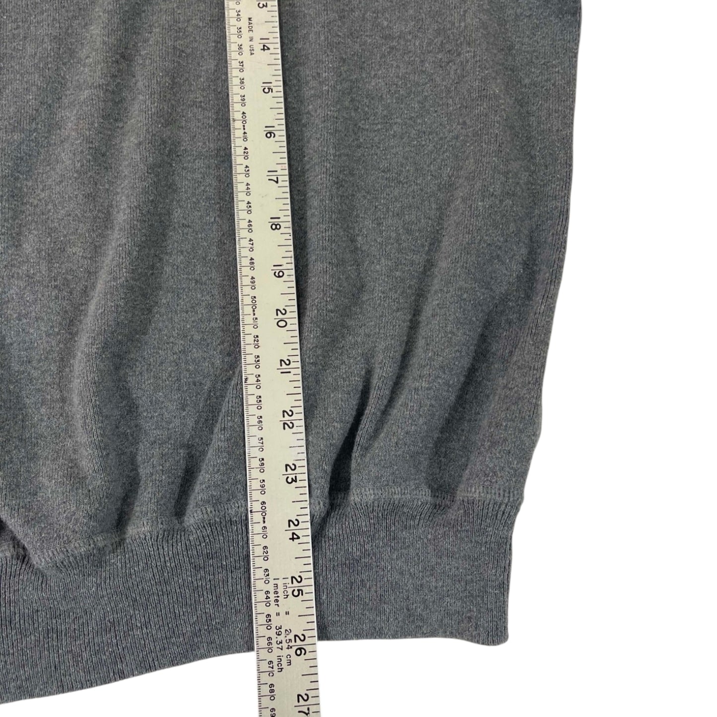 VINTAGE 100% COTTON POLO RALPH LAUREN GRAY CREWNECK (L)