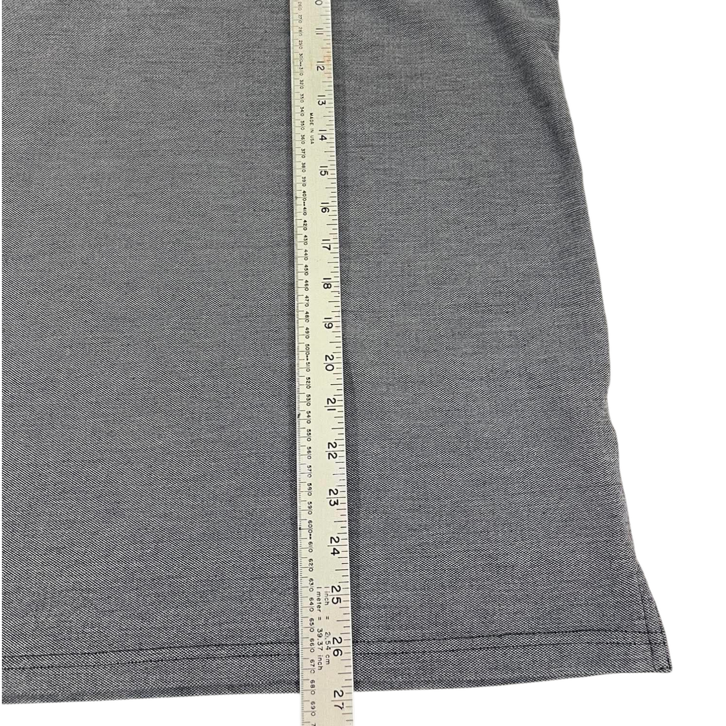 VINTAGE CHISEL GREY LONG SLEEVE POLO (L)