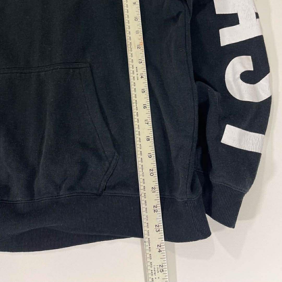 Y2K EVERLAST BLACK & WHITE HOODIE WITH BOLD LETTERING (M-L)