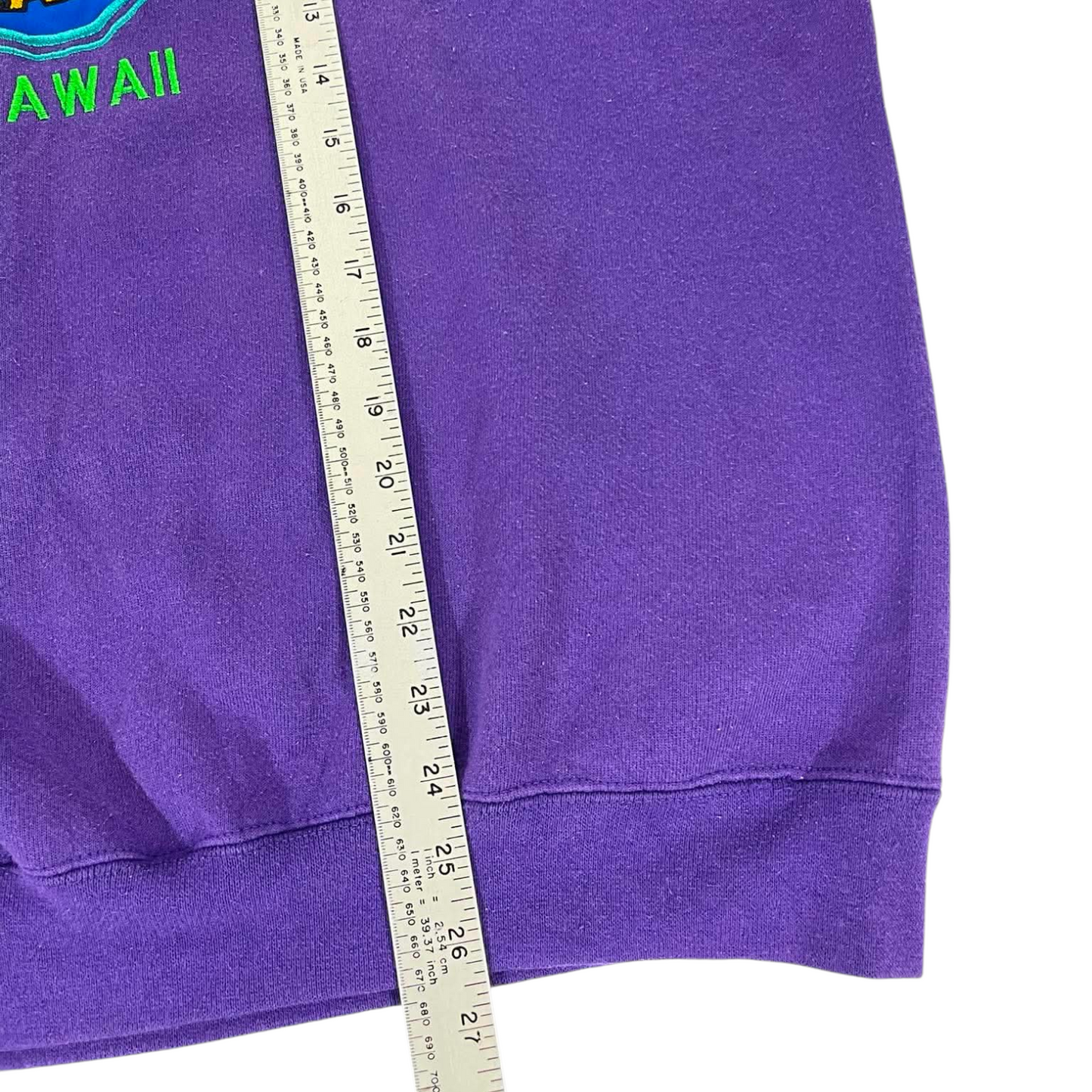 VINTAGE EMBROIDERED HARD ROCK CAFE PURPLE SWEATSHIRT (L)