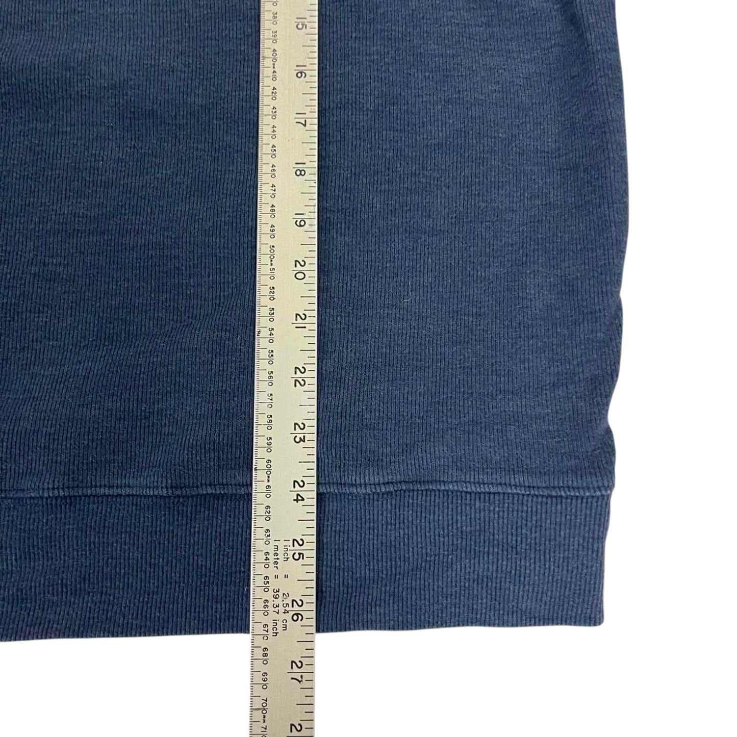 VINTAGE U.S. POLO ASSN. NAVY BLUE QUARTER ZIP SWEATSHIRT (L)