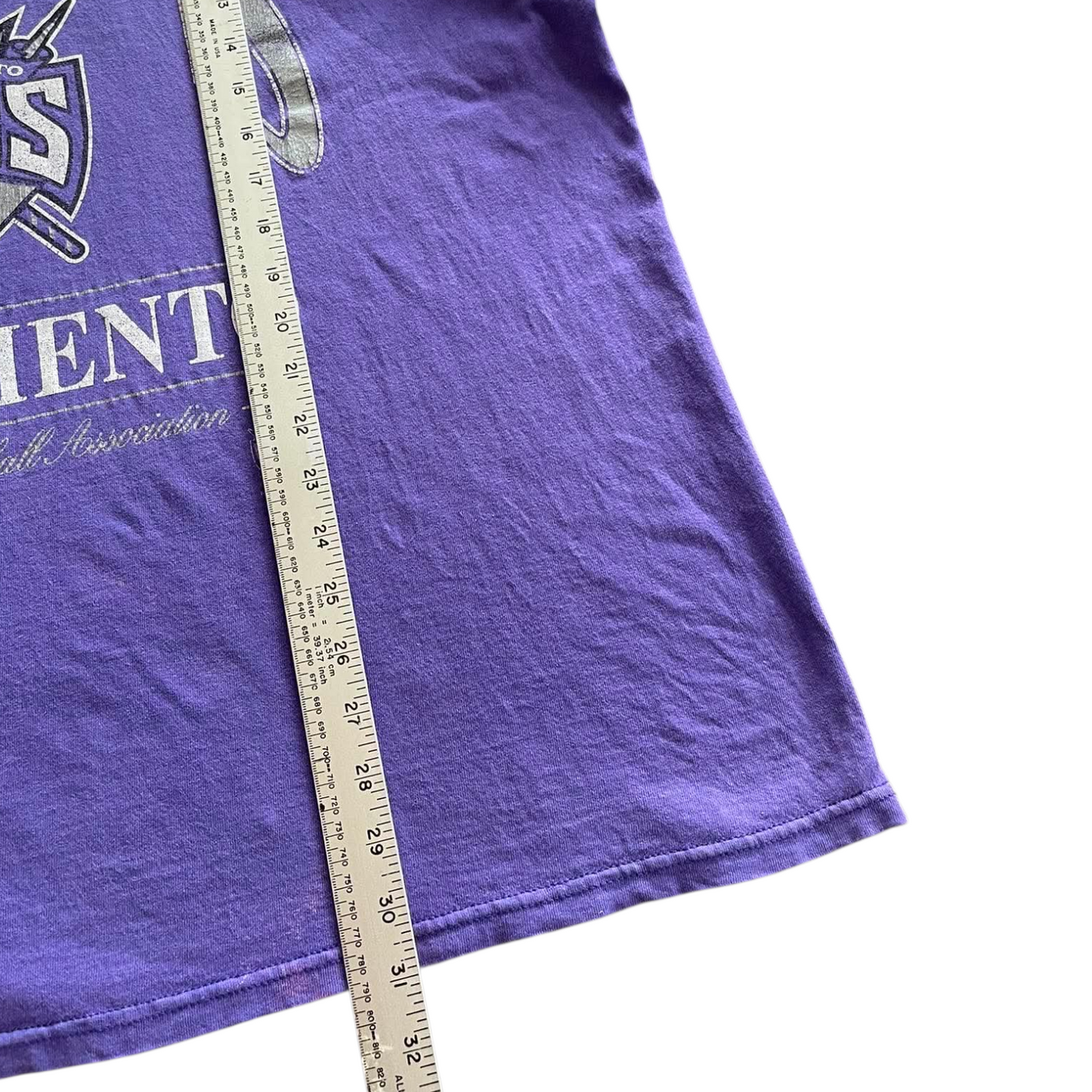 VINTAGE FADED LEE PURPLE SACRAMENTO KINGS NBA TEE (XL-XXL)