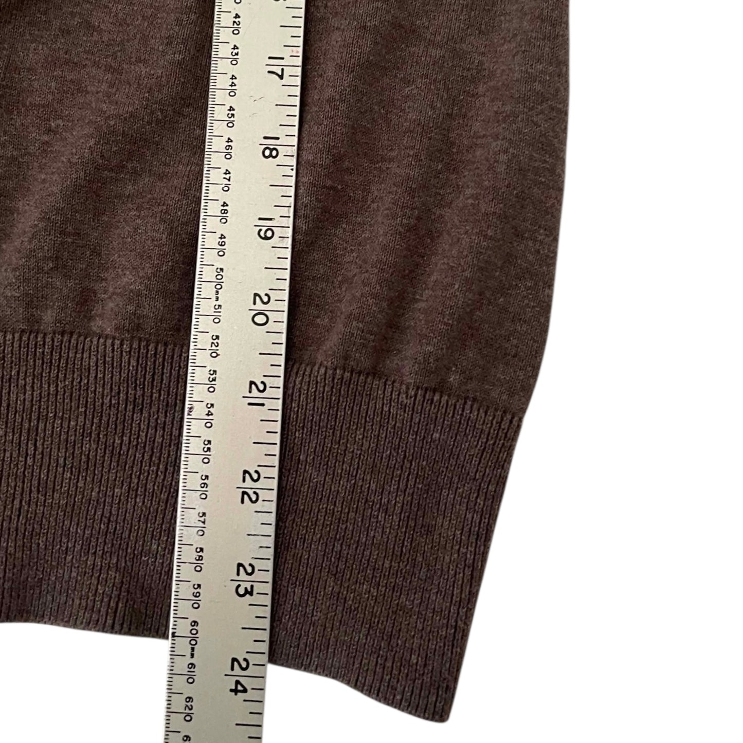 ESPRIT BROWN V-NECK SWEATER (M)