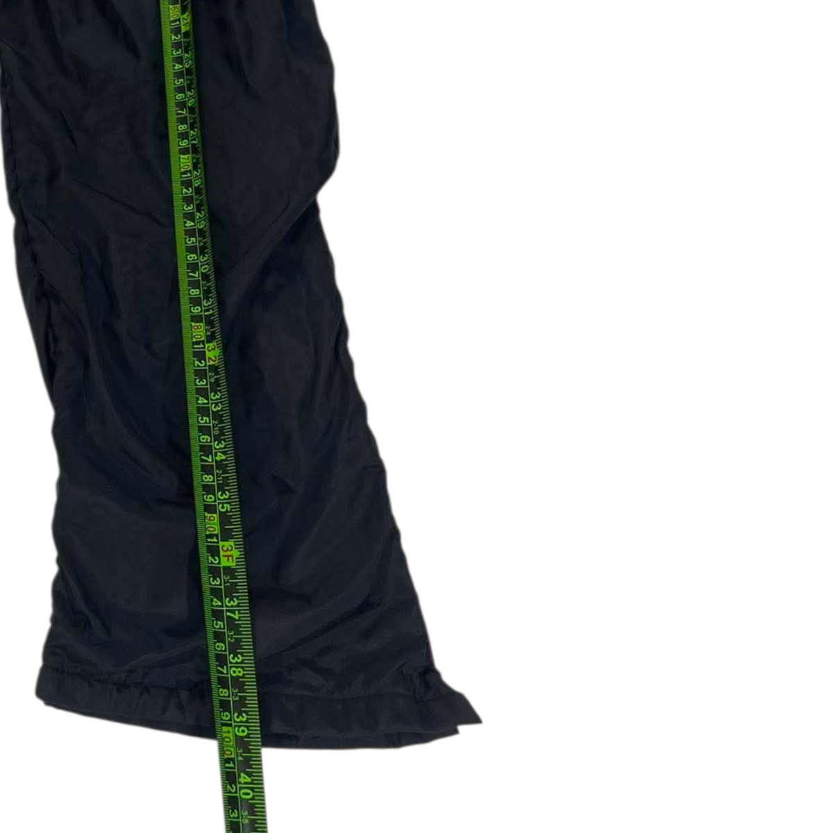 BLACK VINTAGE 90S LENCO TRACK PANTS (S-M)