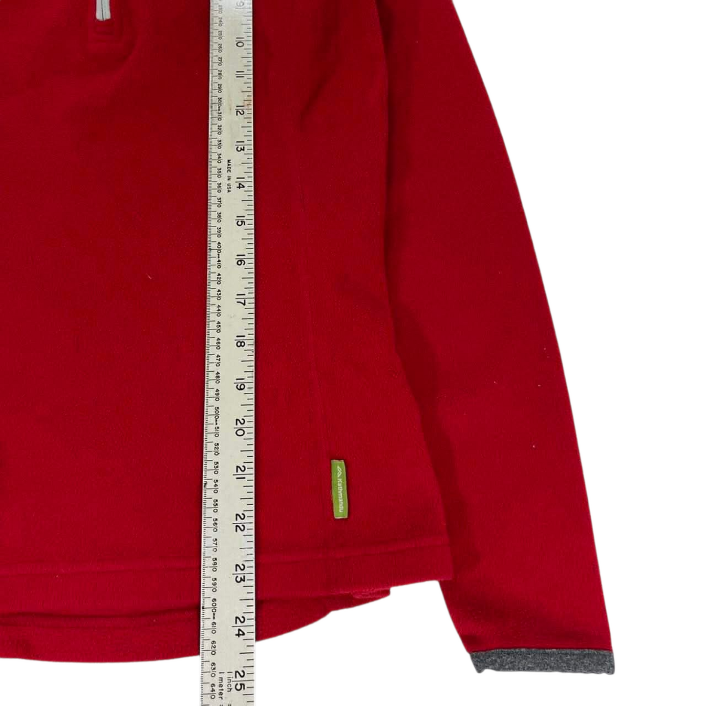 KATHMANDU RED FLEECE QUARTER ZIP SWEATSHIRT (6)